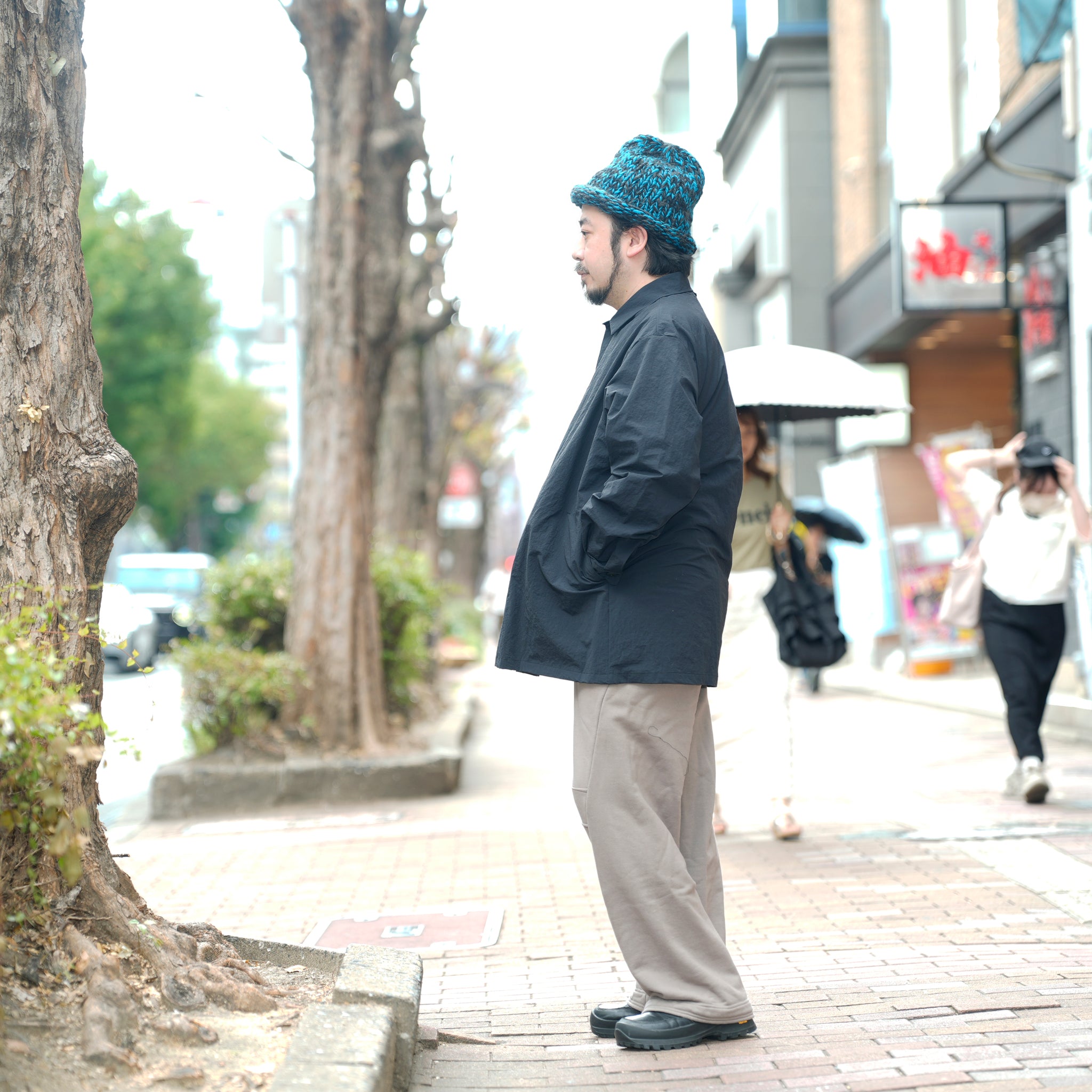 SHIRT COAT-SNOW NOISE TAFFETA | Color_Black | No_shco-02_black【CATTA_カッタ】