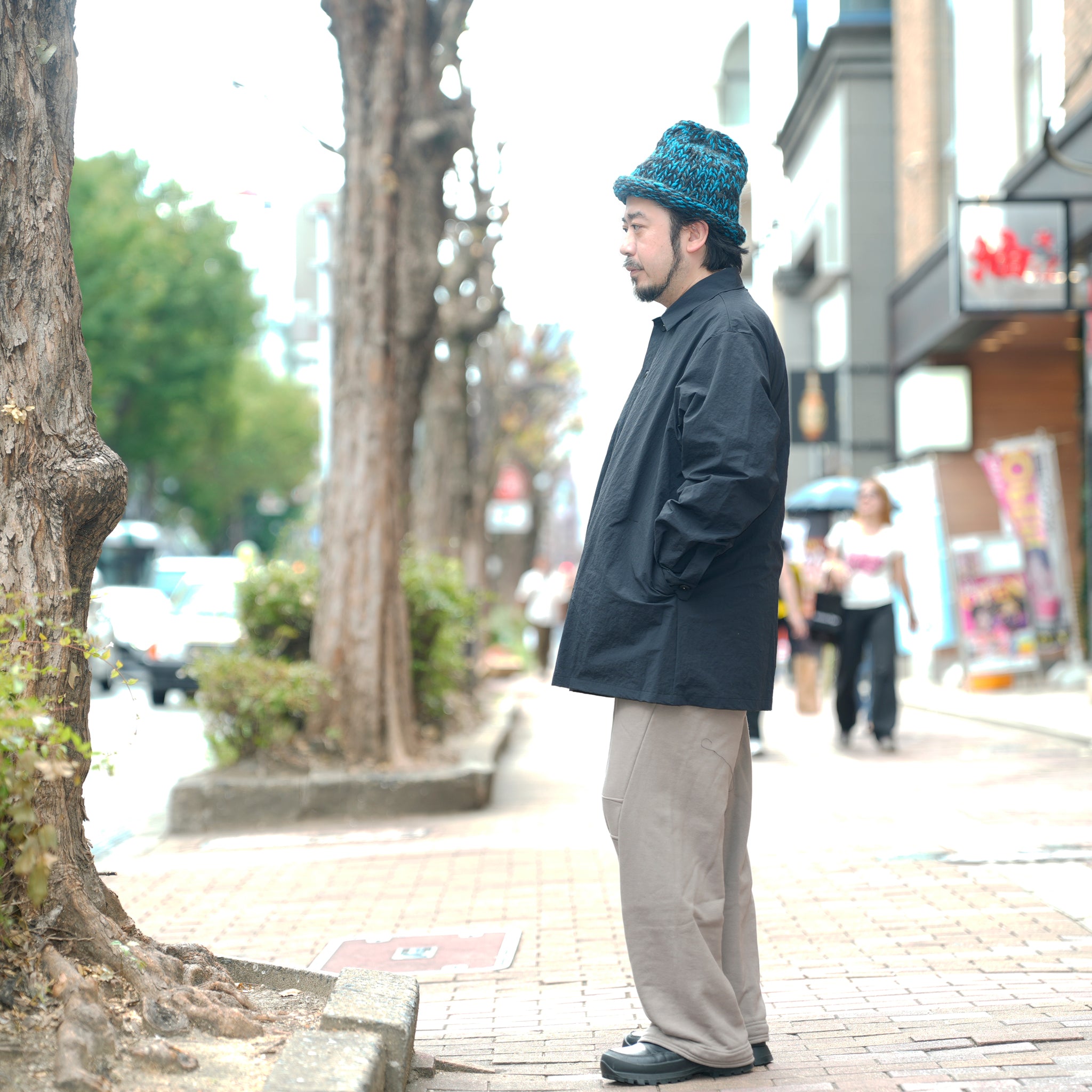 SHIRT COAT-SNOW NOISE TAFFETA | Color_Black | No_shco-02_black【CATTA_カッタ】