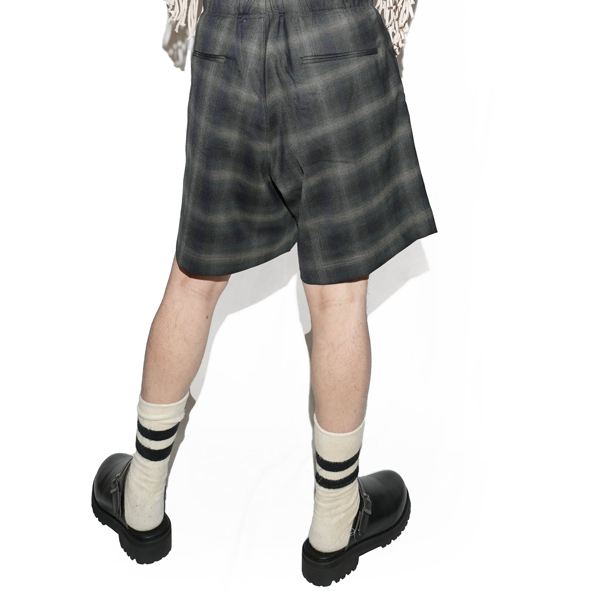 No:CT24S-SH03 | Name:izk_wide shorts100 | Color:Grn-Gry Check【CEASTERS_ケステル】