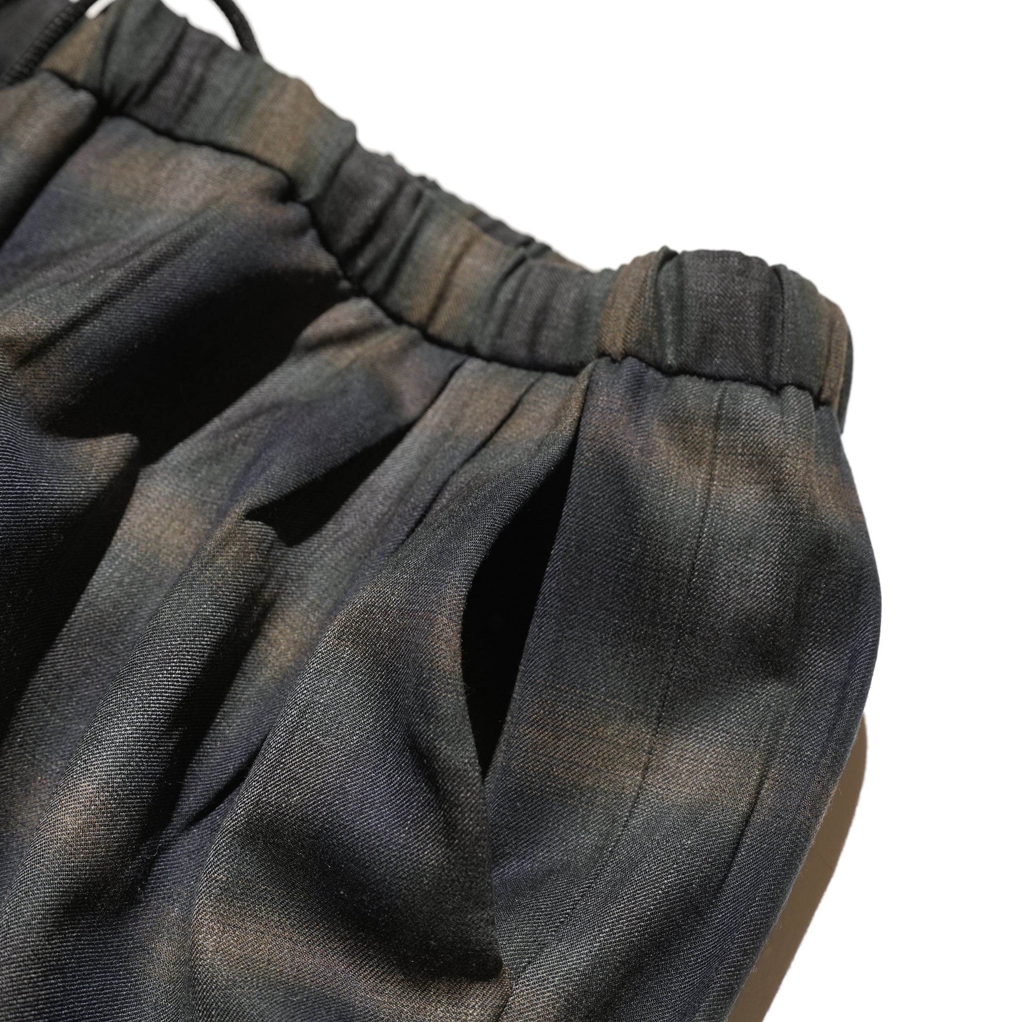 No:CT24S-TR04  | Name:2pleats Easy Trousers | Color:Grn-Gry Check【CEASTERS_ケステル】