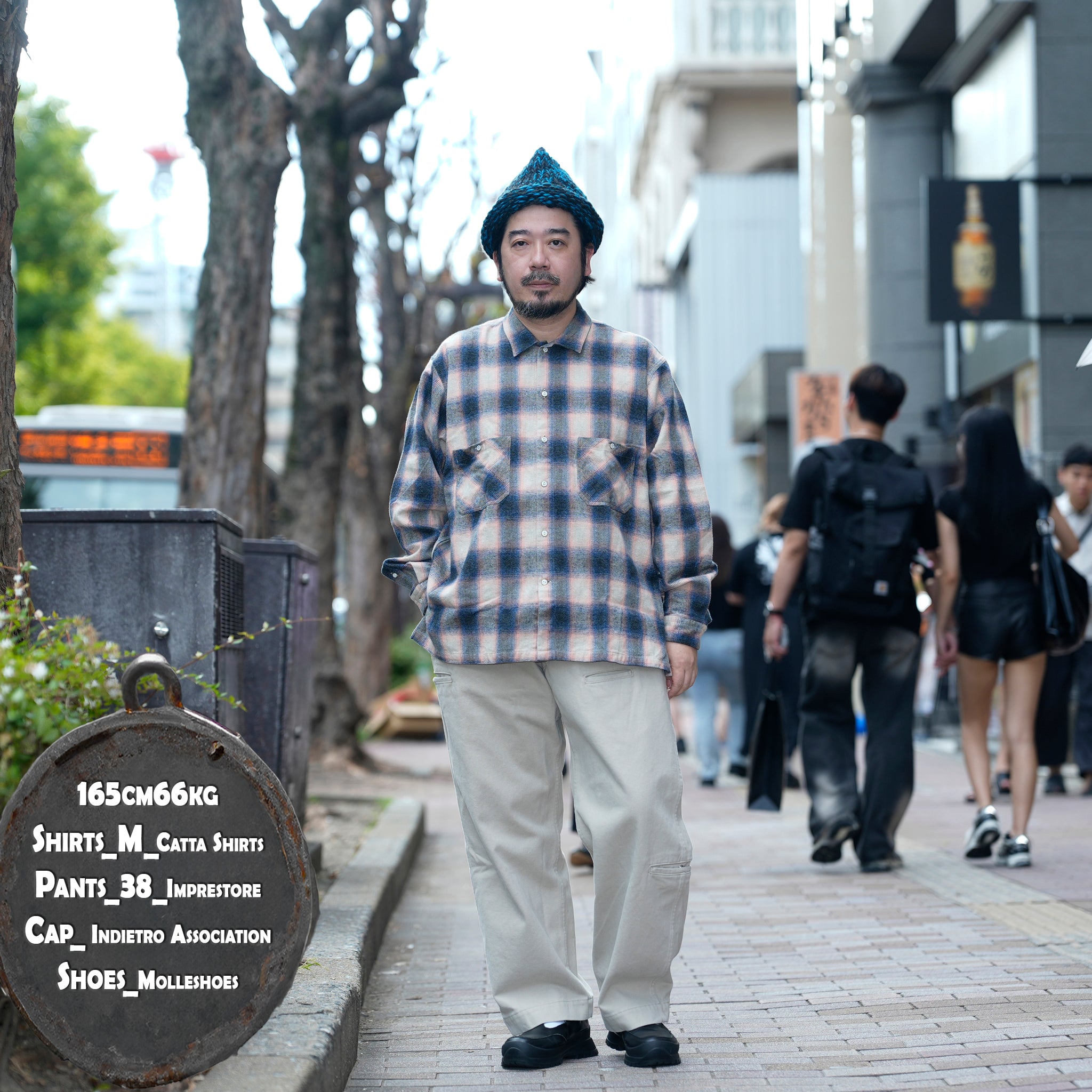 W POCKET SHIRT-OMBRE CHECK | Color_Pink | No_wp-03_pink【CATTA_カッタ】