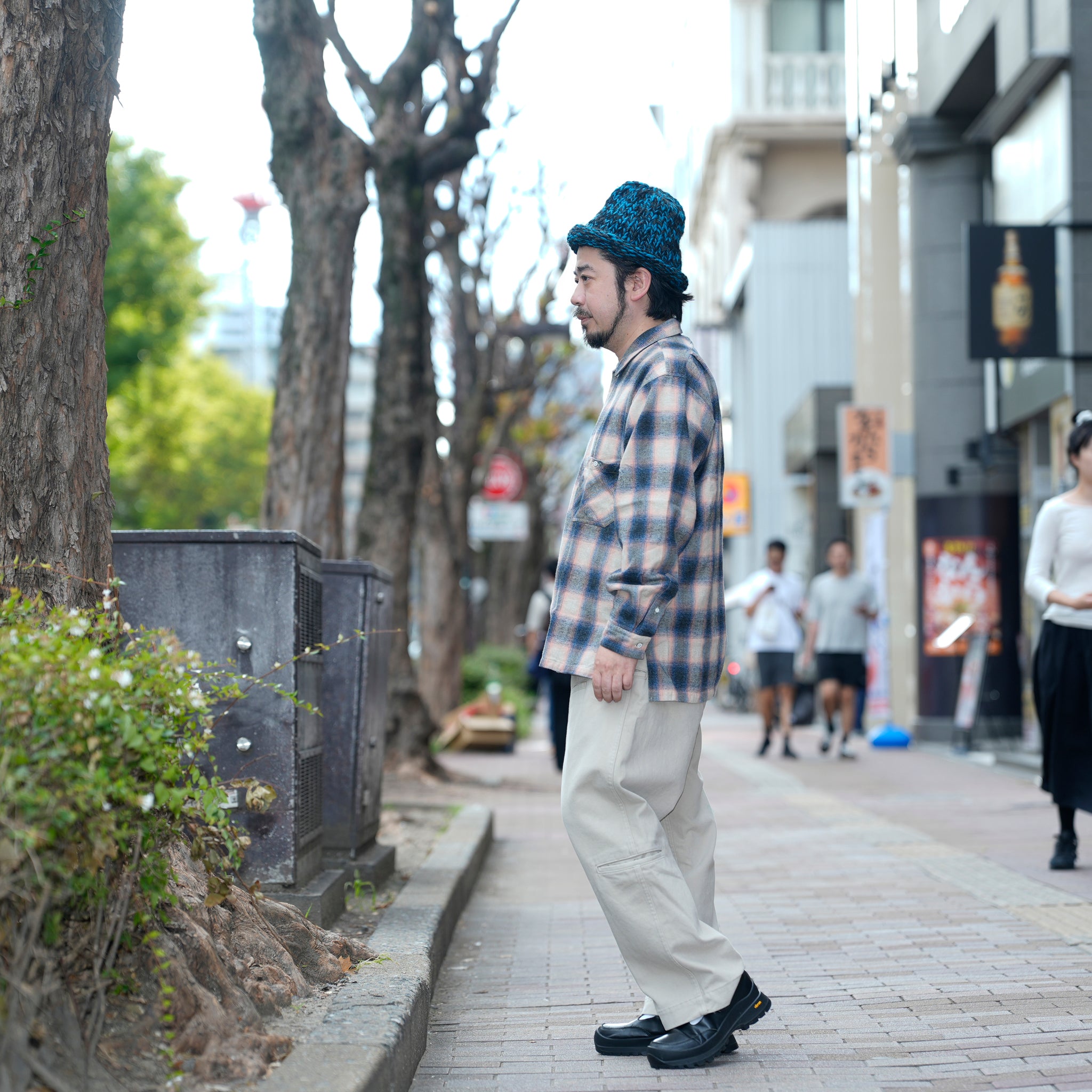 W POCKET SHIRT-OMBRE CHECK | Color_Pink | No_wp-03_pink【CATTA_カッタ】