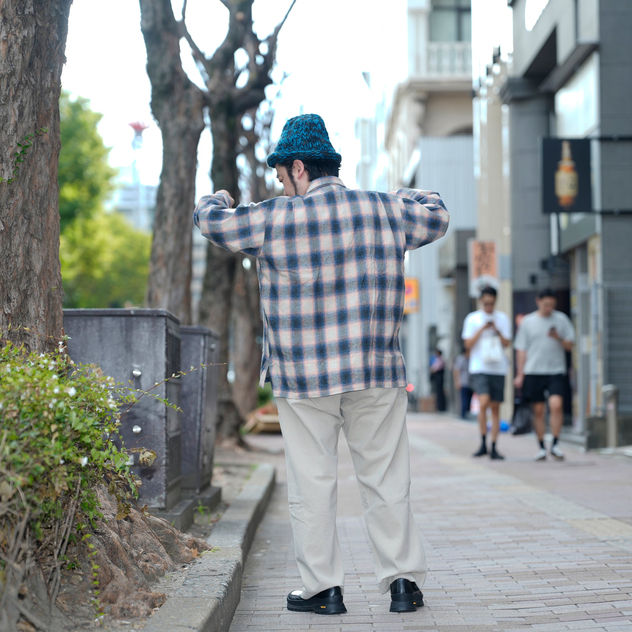 W POCKET SHIRT-OMBRE CHECK | Color_Pink | No_wp-03_pink【CATTA_カッタ】