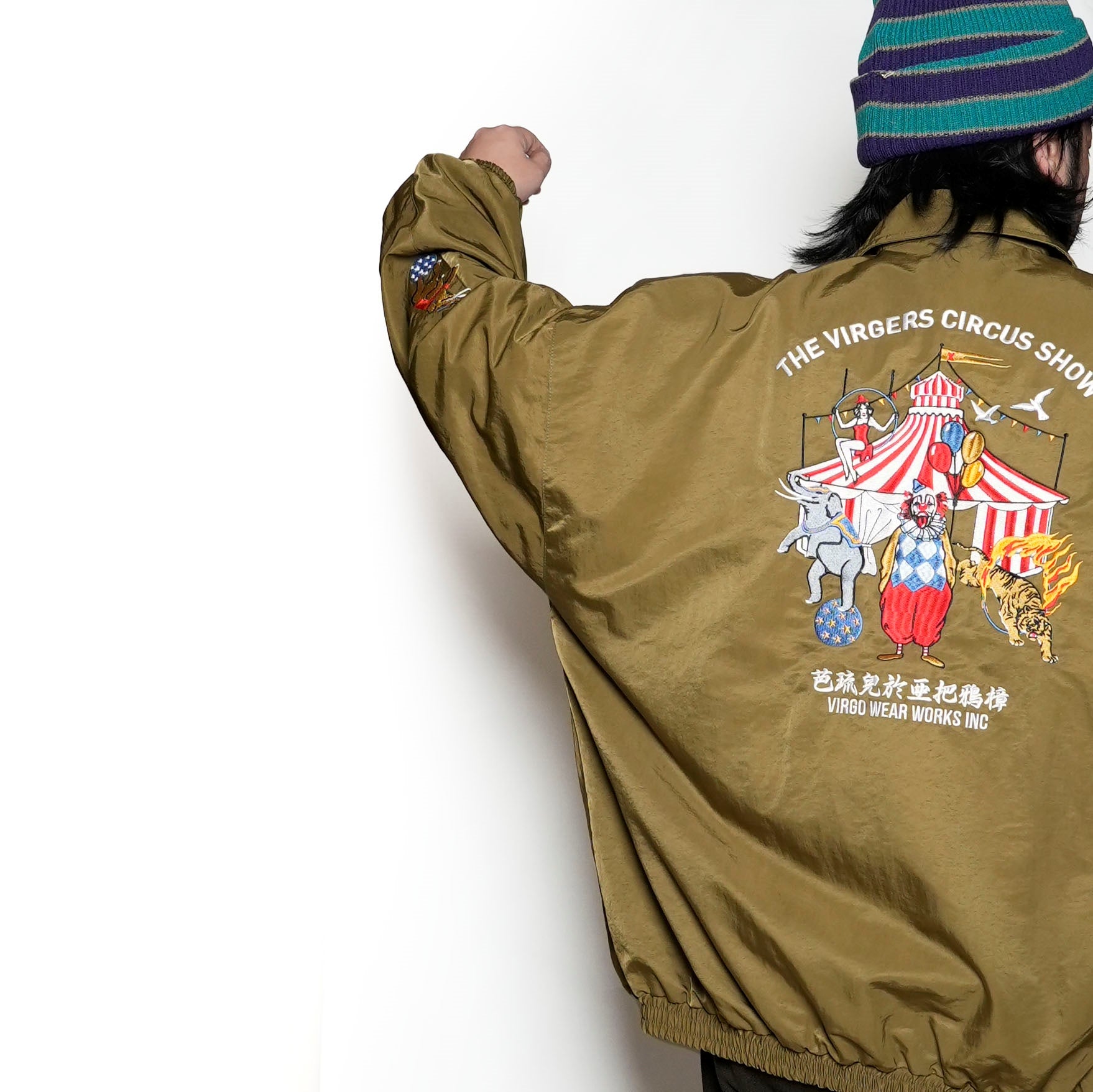 VG-CB-140_Khaki | Virgers circus souvenir jkt | Khaki【VIRGOwearworks_ヴァルゴウェアワークス】