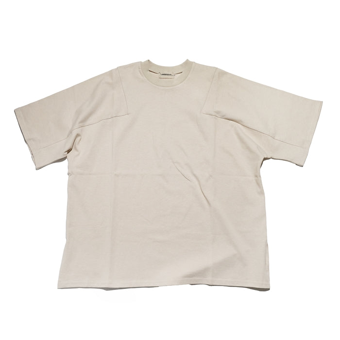 Name:Panel Basic T-Shirt | Color:Flamingo/Ash White【AMBERGLEAM_アンバーグリーム】| No:1168
