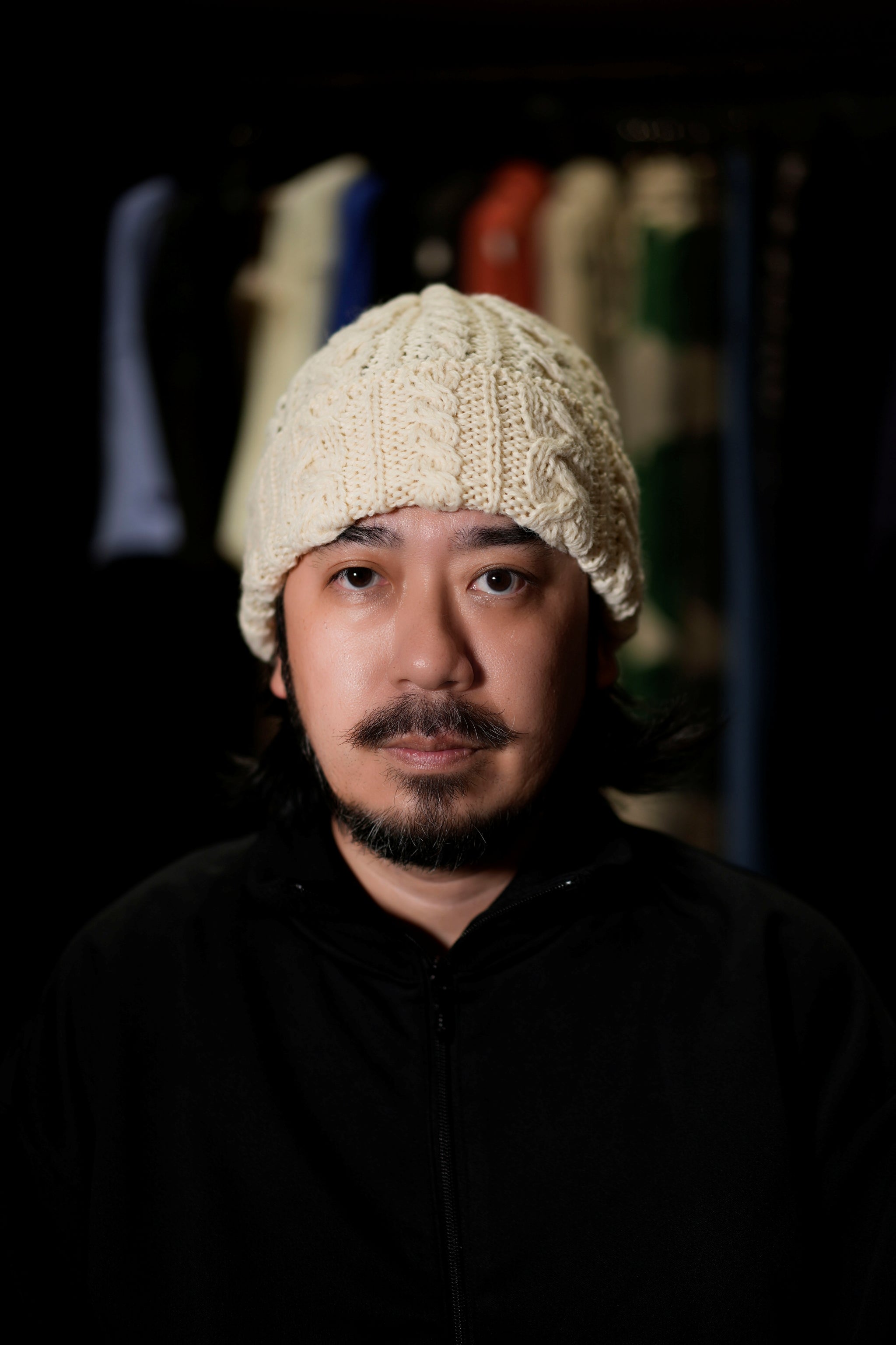 HL-24FW-0001_Aran | BW 016 Cable Bobcap | Color:Aran【HIGHLAND 2000_ハイランドトゥーサウザンド】【ネコポス選択可能】