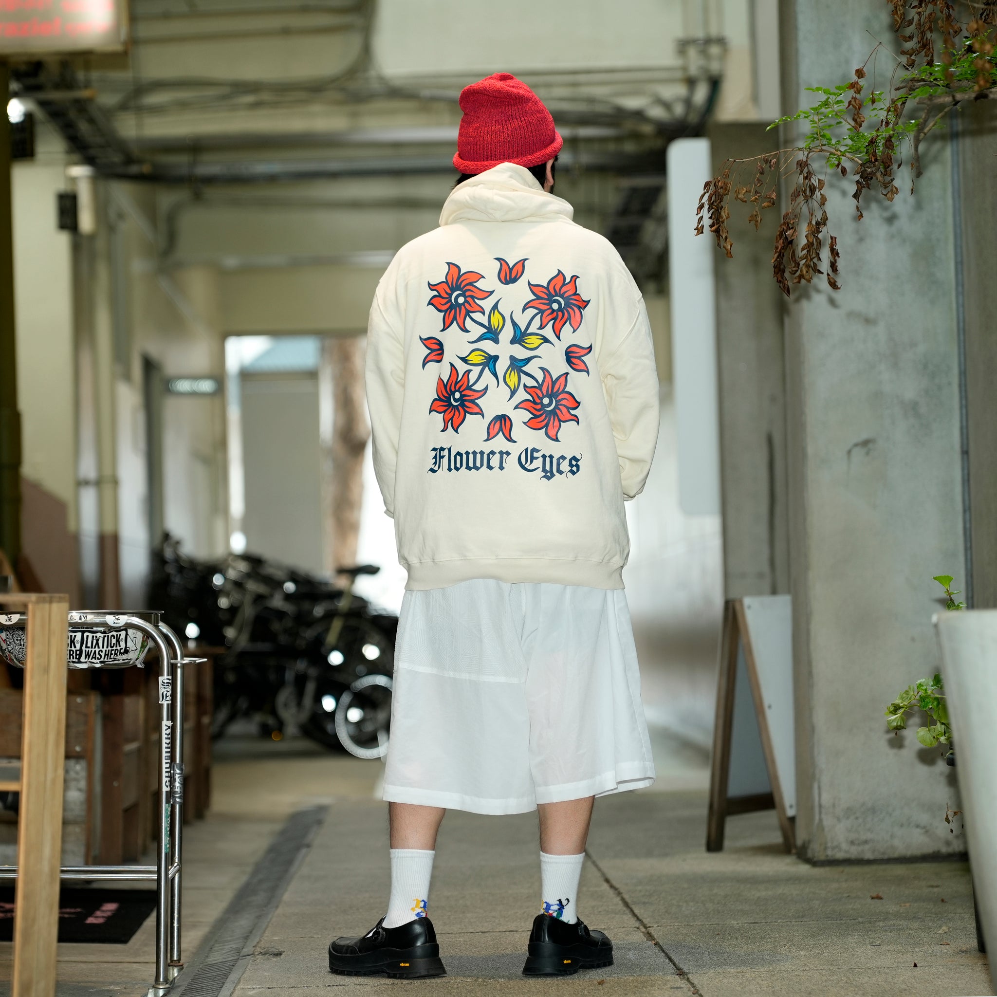 C2612901 | FLOWER EYES ZIP PARKA | Color_01-NATURAL |【NASNGWAM_ナスングワム】