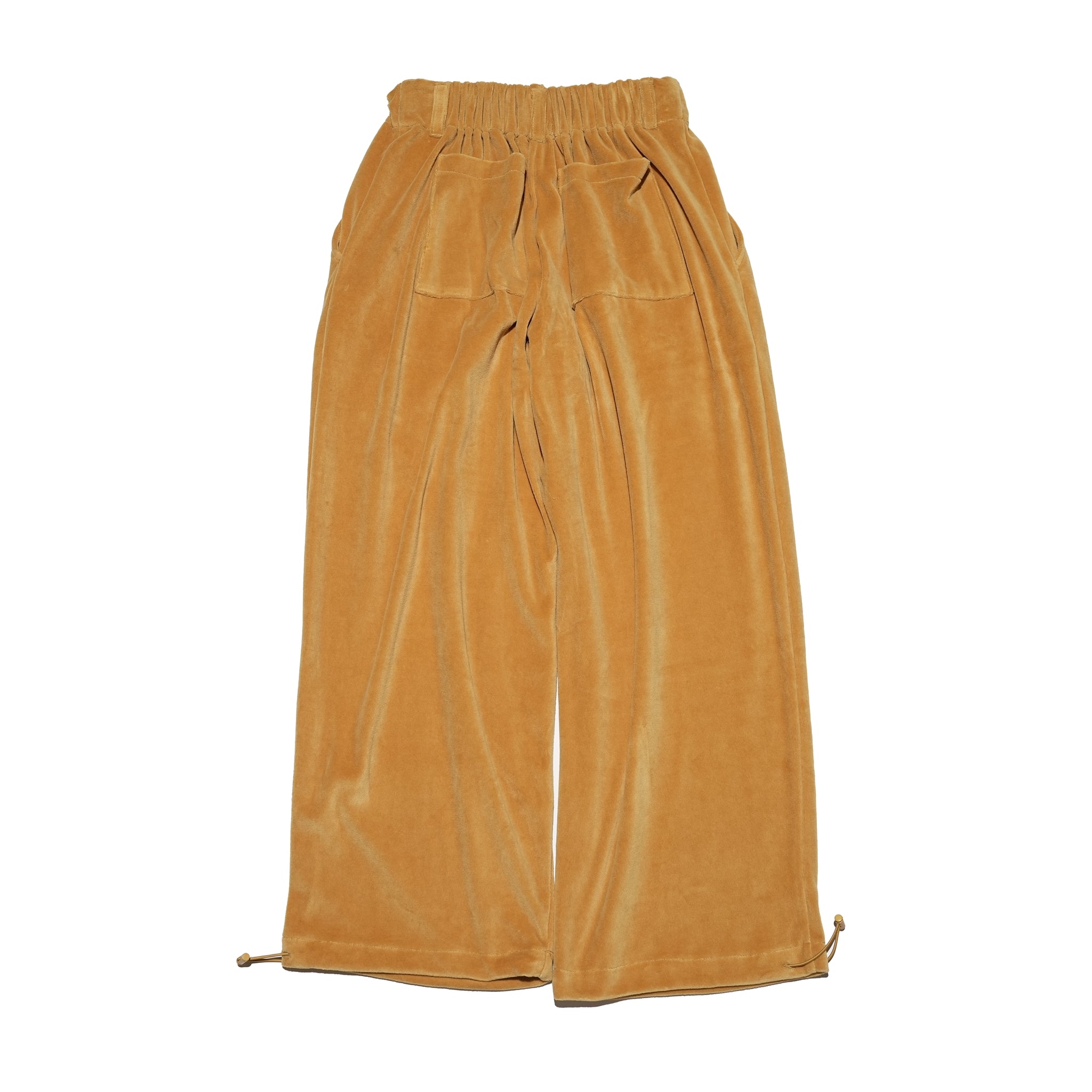 Name:Velor Pile Tapered Pants | Color:Marigold/Wakaba/Black【AMBERGLEAM_アンバーグリーム】| No:1181141312