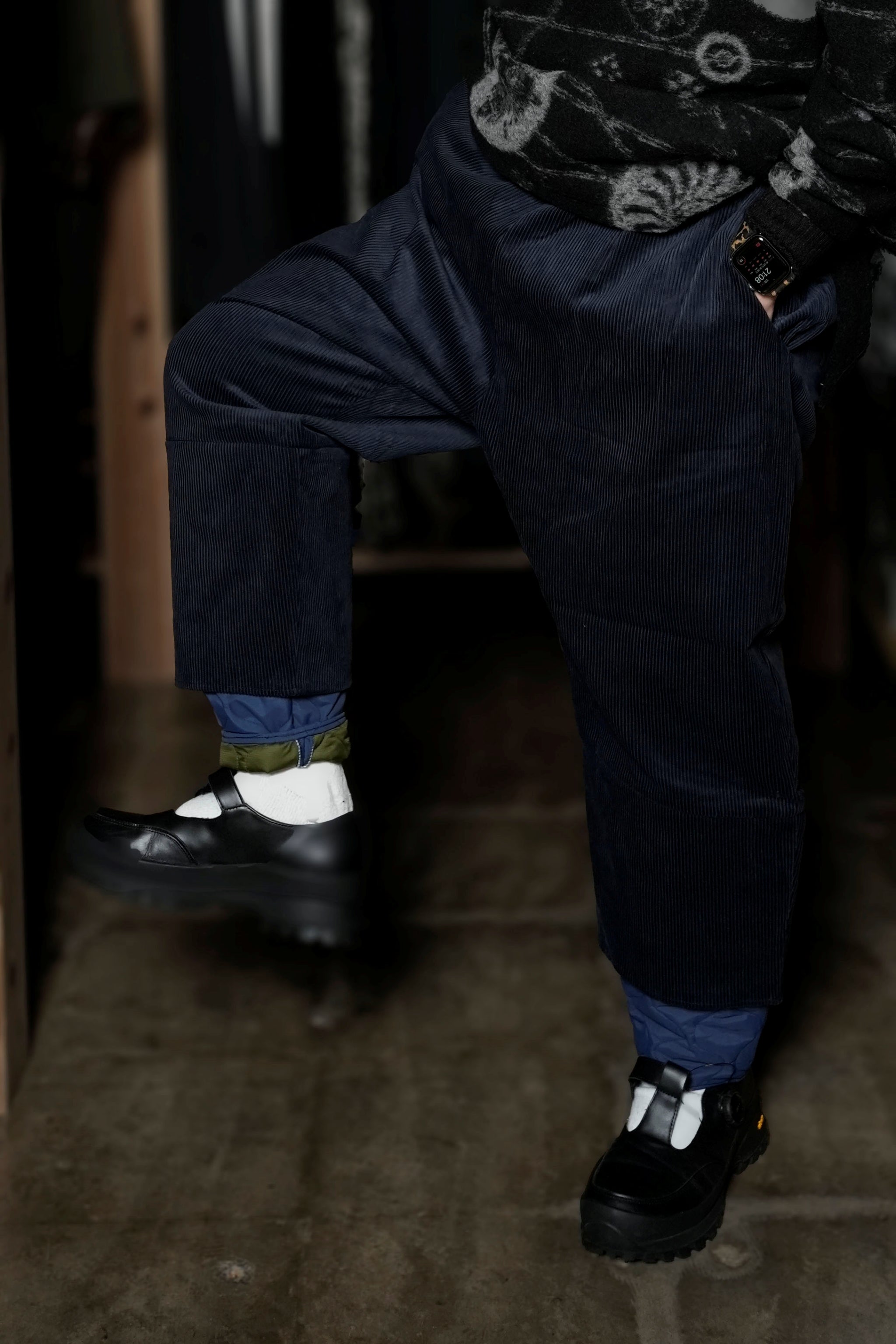 SF24AW-02_BLUE | Layer Corduroy Pants | Color:Blue【STOF_ストフ】