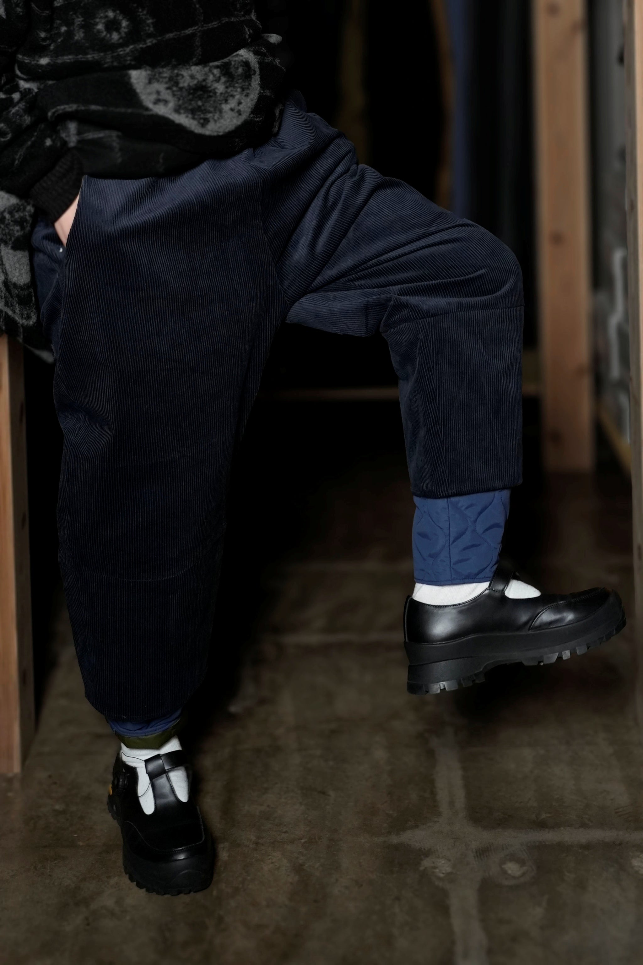 SF24AW-02_BLUE | Layer Corduroy Pants | Color:Blue【STOF_ストフ】