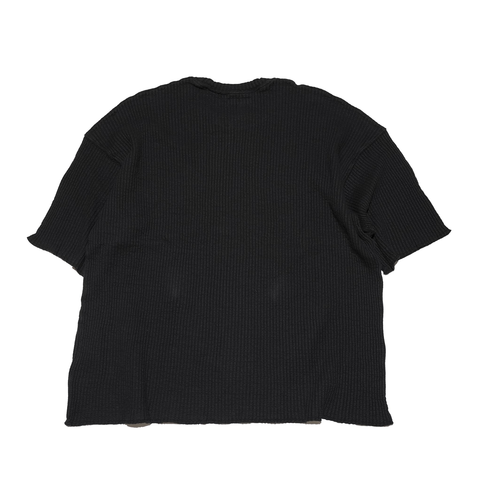 No:M31752-2 | Name:Thermal Cut Off Edges S/S | Color:Black【MONITALY_モニタリー】
