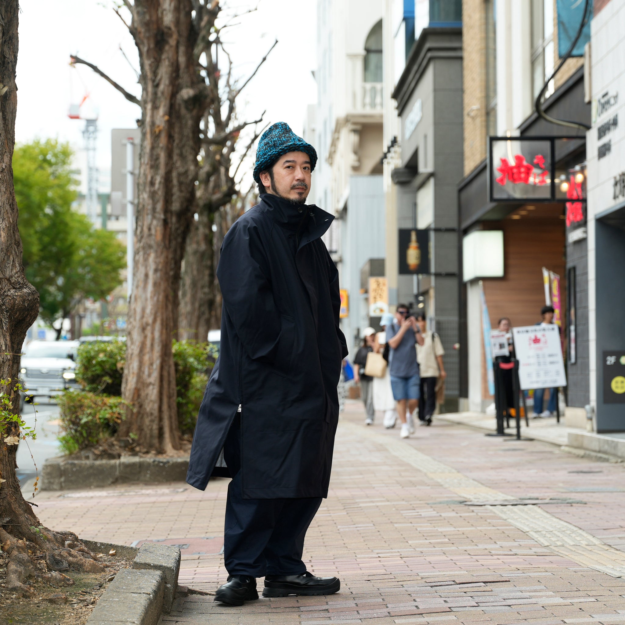 3レイヤー スタンドカラーコート | Color_Color: Dark Navy | No__185_color: dark navy【UNTRACE_アントレース】