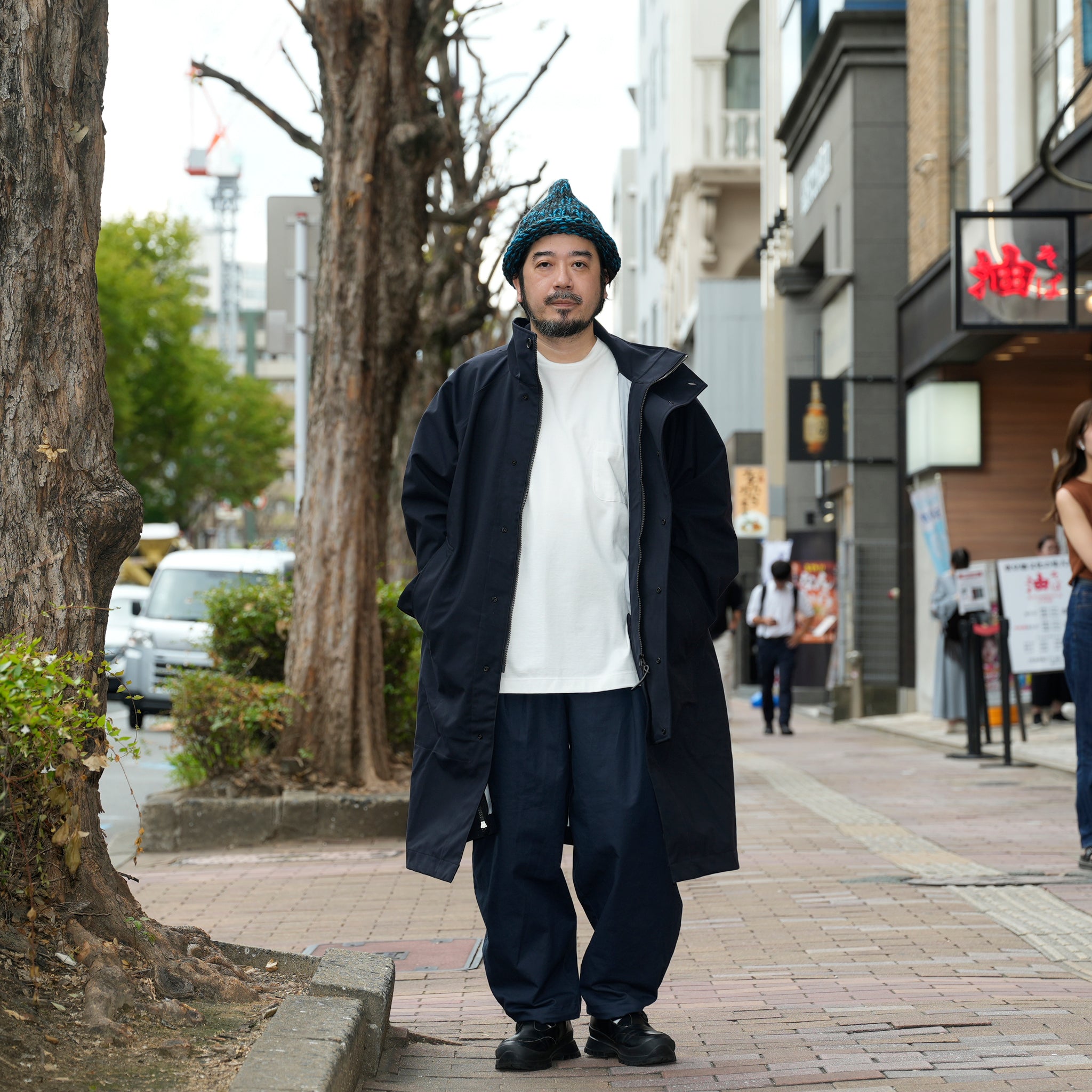 3レイヤー スタンドカラーコート | Color_Color: Dark Navy | No__185_color: dark navy【UNTRACE_アントレース】