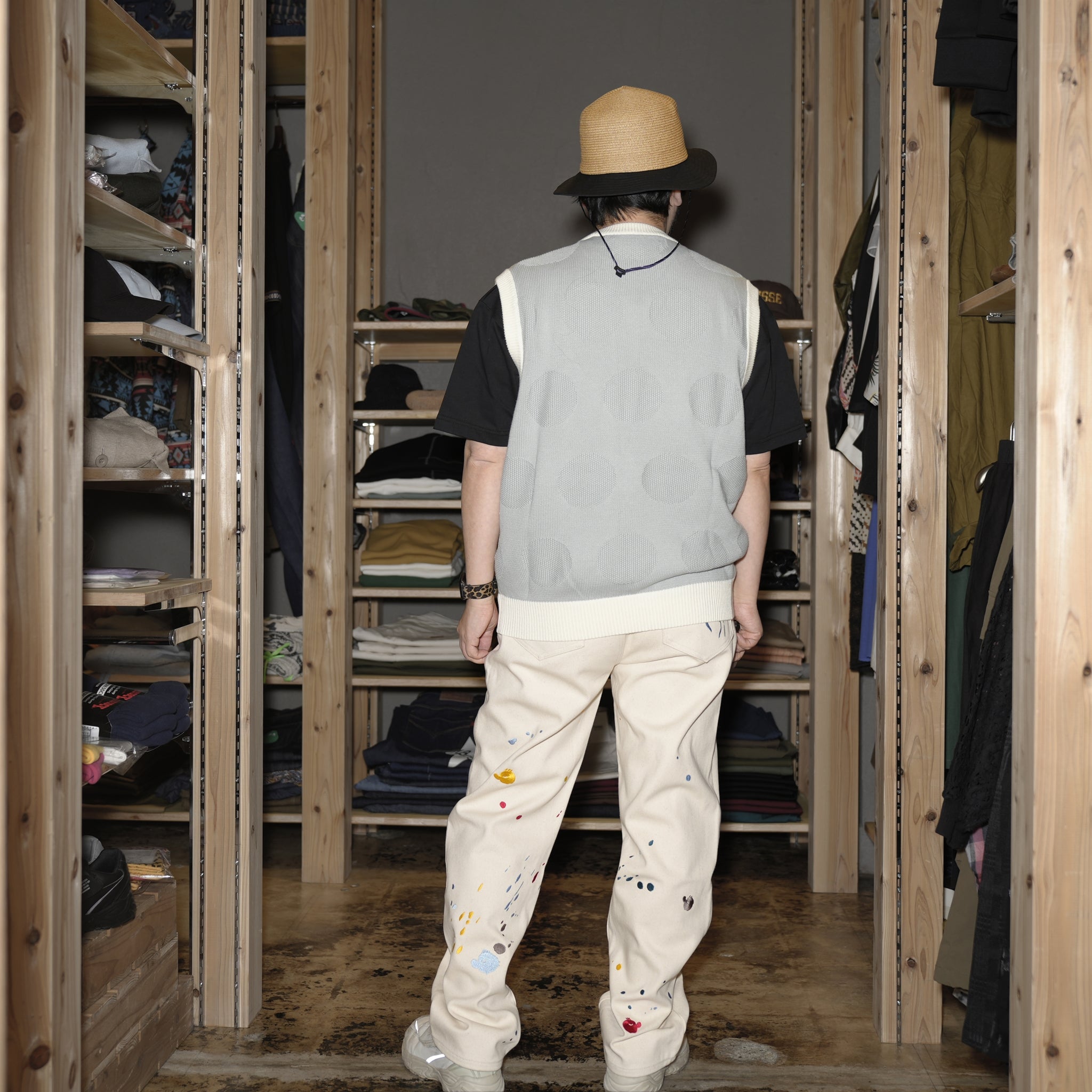 No:tno-10 | Name:Freddy Paint Jeans | Color:White Alyssum【THE NEW ORIGINALS_ザ ニュー オリジナルズ】