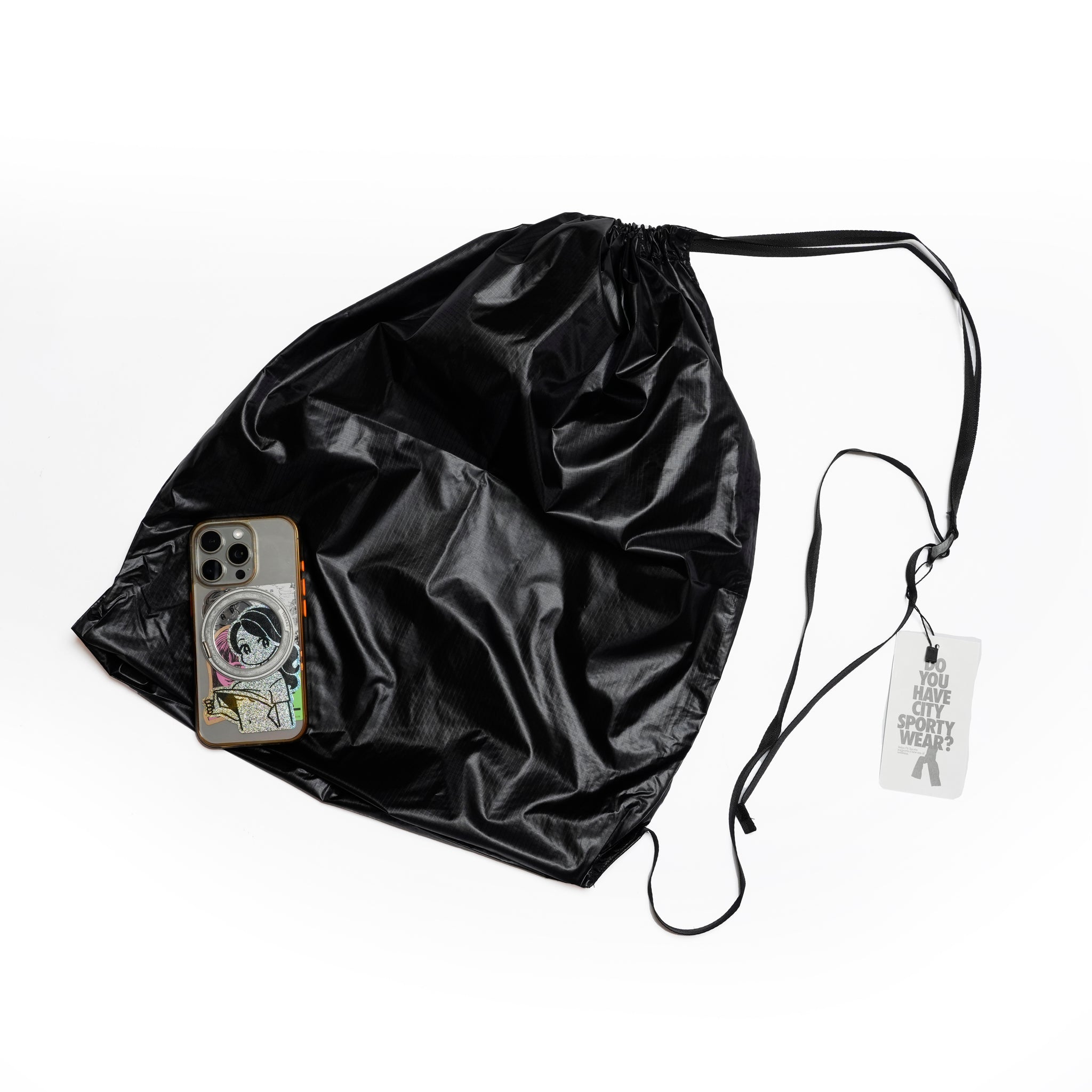 [ RELAX FIT SPORTS №142 ]　 Beams Gym Napsack | Col_Black【RELAX FIT_リラックスフィット】【ネコポス選択可能】
