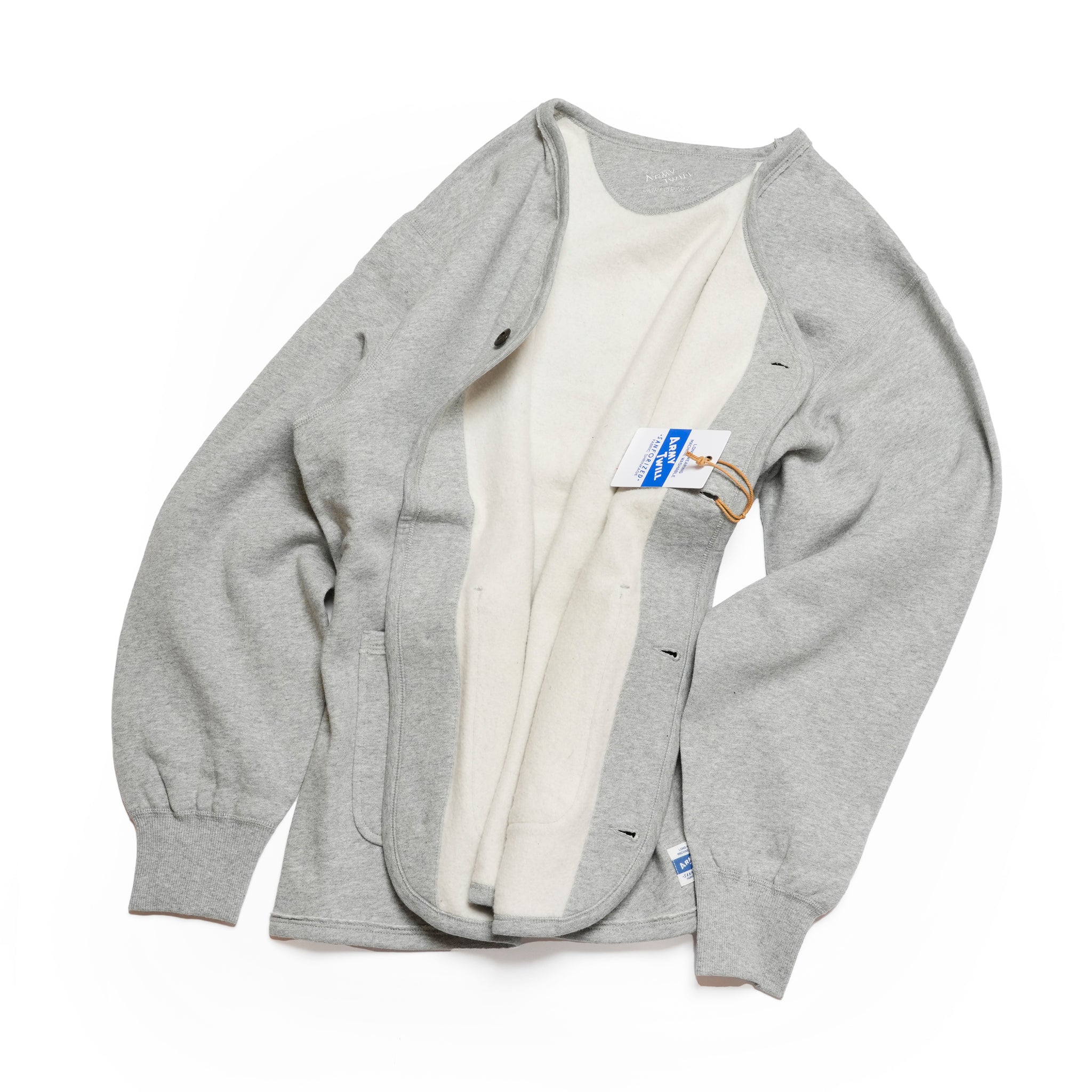Sweat Cardigan | Color_Gray | No_am-2553008_gray【ARMY TWILL_アーミーツイル】