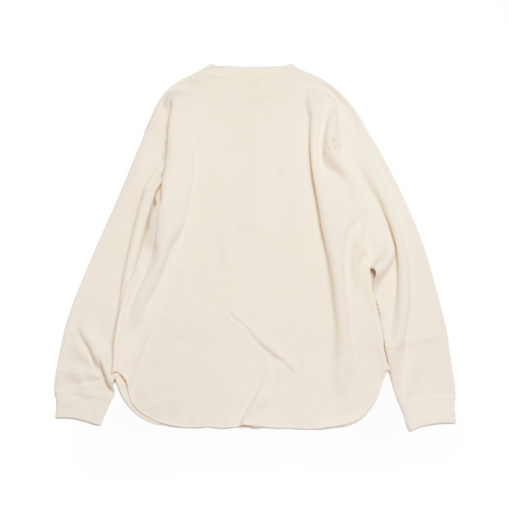 Honeycomb Henley LS Tee | Color_Ecru / Black / Orange / Blue | No_am-2553007【ARMY TWILL_アーミーツイル】