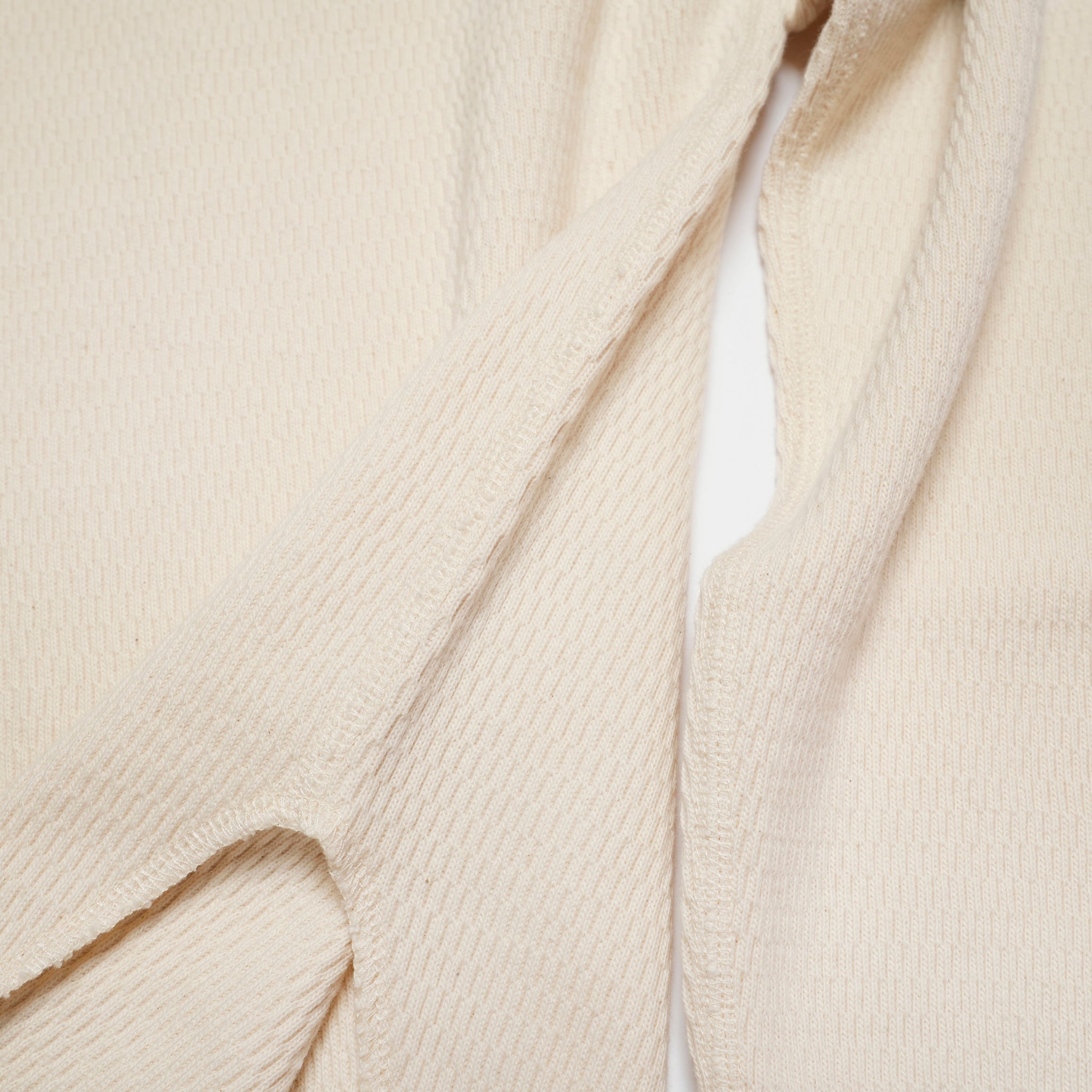 Honeycomb Henley LS Tee | Color_Ecru / Black / Orange / Blue | No_am-2553007【ARMY TWILL_アーミーツイル】