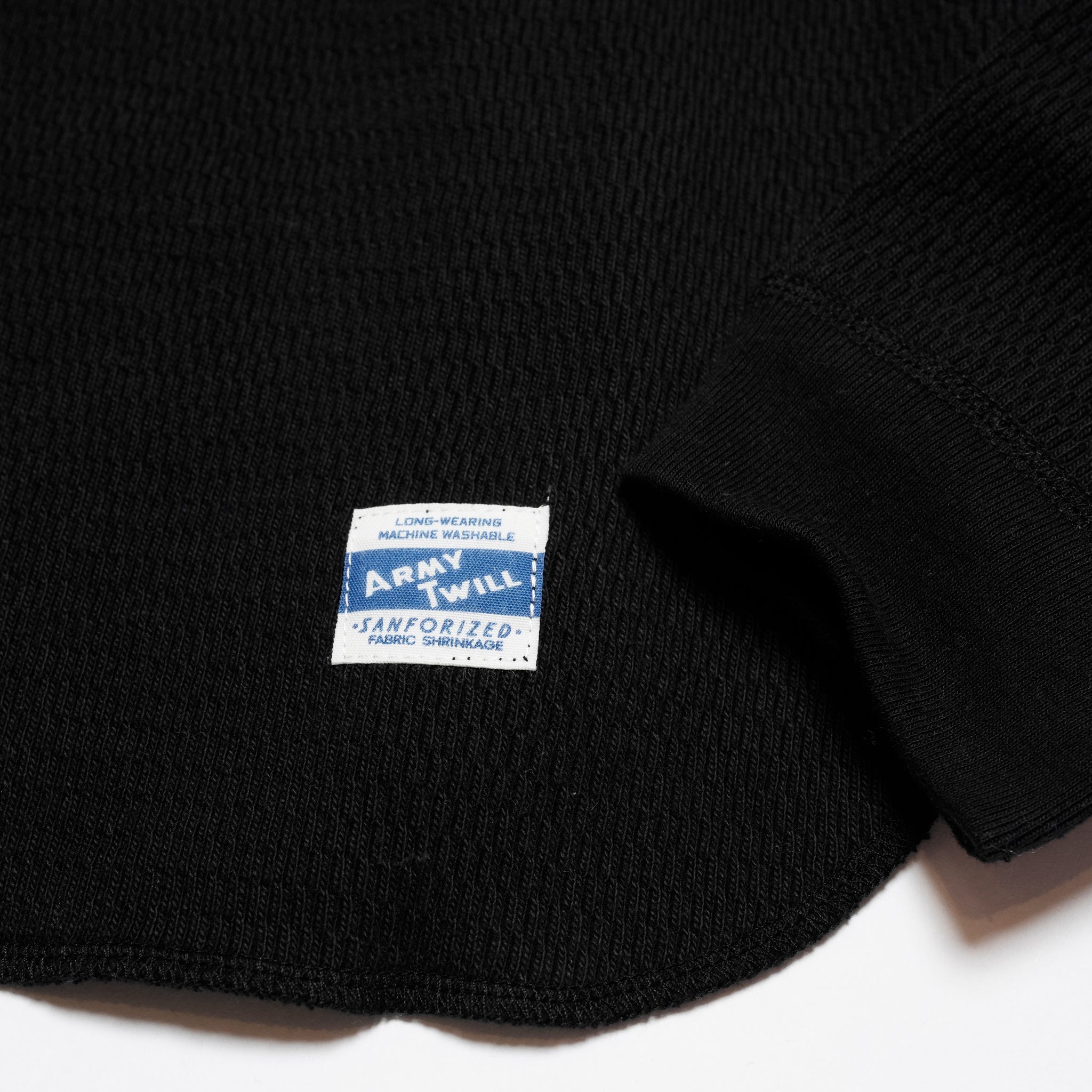 Honeycomb Henley LS Tee | Color_Ecru / Black / Orange / Blue | No_am-2553007【ARMY TWILL_アーミーツイル】