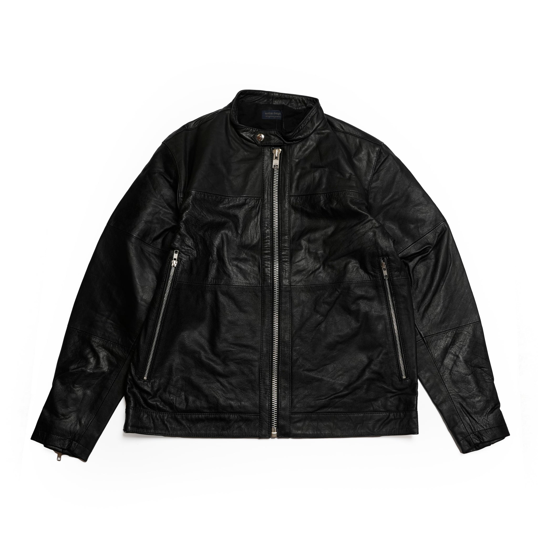 Reproduct Leather Single Riders | Color_Black | No_M-2407651【MODEM DESIGN_モデムデザイン】