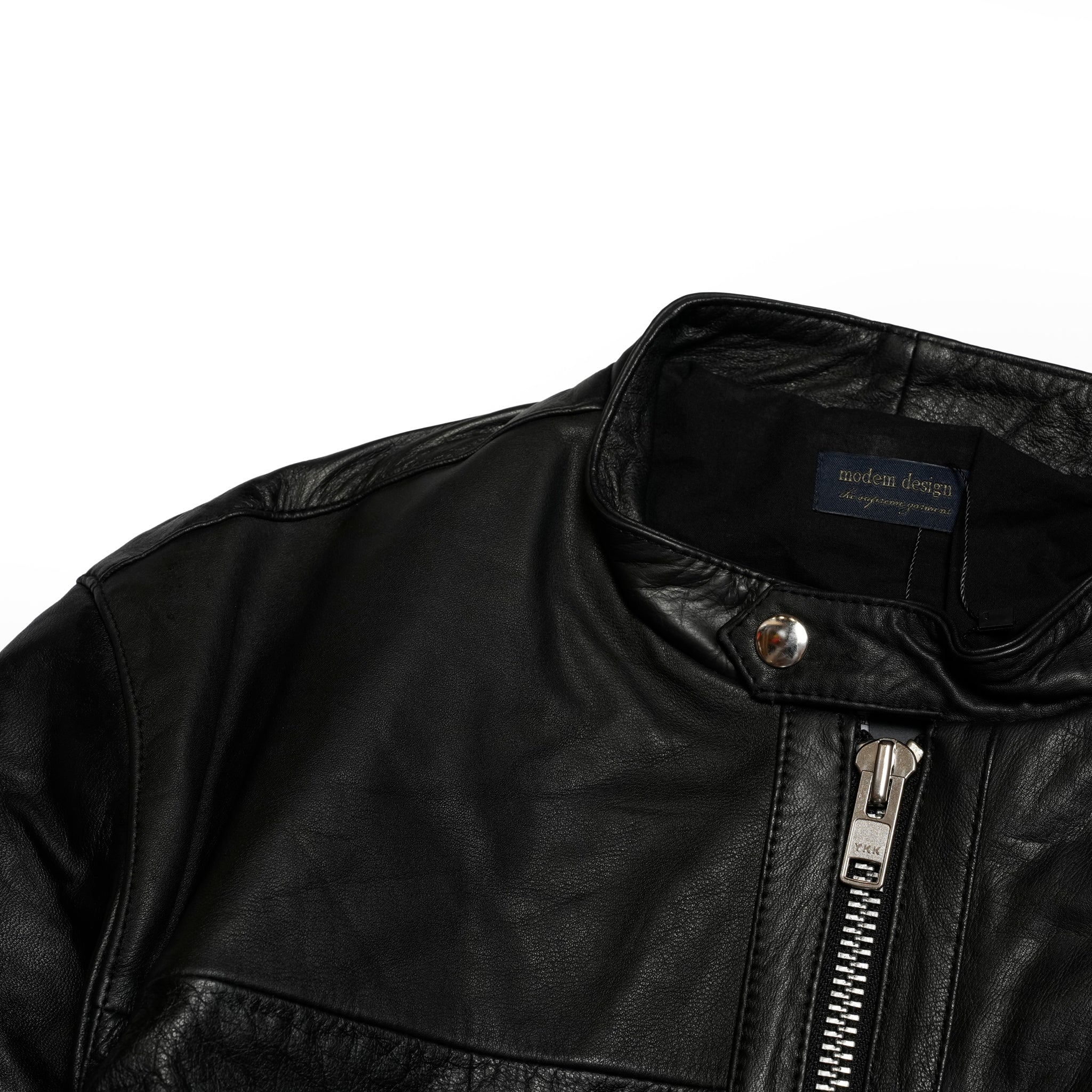 Reproduct Leather Single Riders | Color_Black | No_M-2407651【MODEM DESIGN_モデムデザイン】