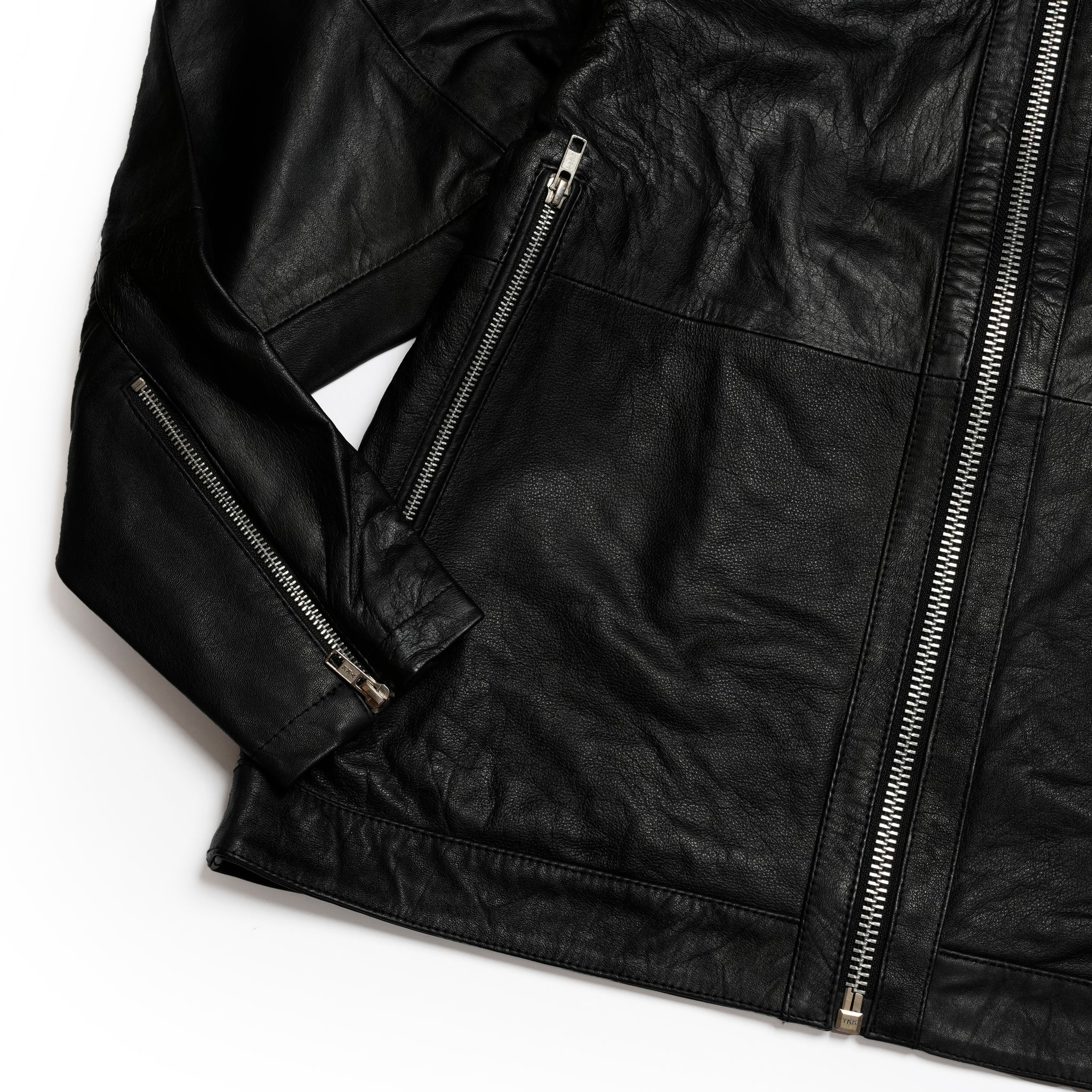 Reproduct Leather Single Riders | Color_Black | No_M-2407651【MODEM DESIGN_モデムデザイン】