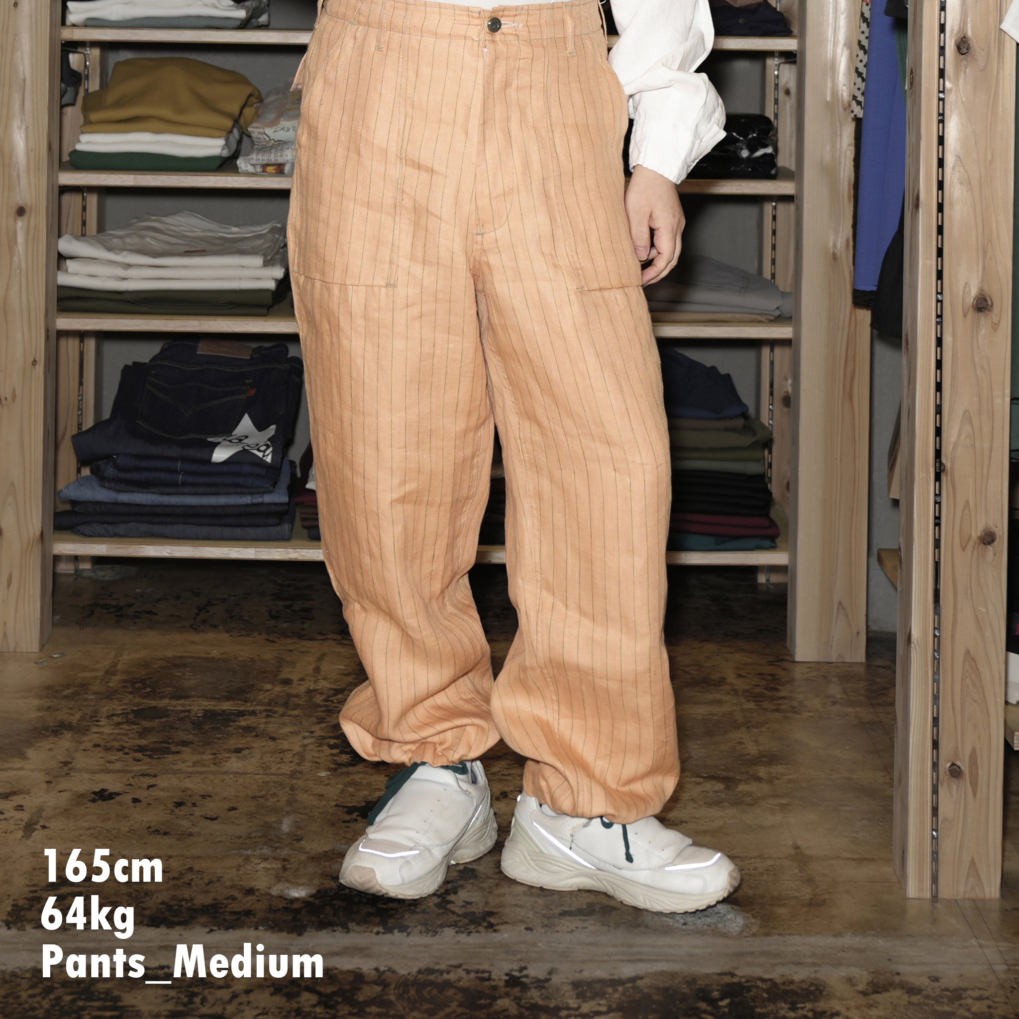 Name:1951 BAKER | Color:CORAL STRIPE | Size:M/L【CITYLIGHTS PRODUCTS_シティライツプロダクツ】