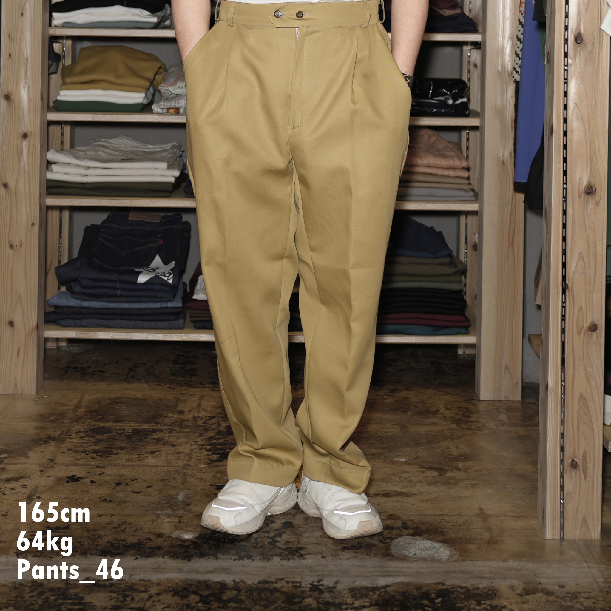 ve2024ss01B | PANTALONE LAVORO_Long LIMITED FABRIC | Color:Nato Kaki【VECCHI_ベッチ】