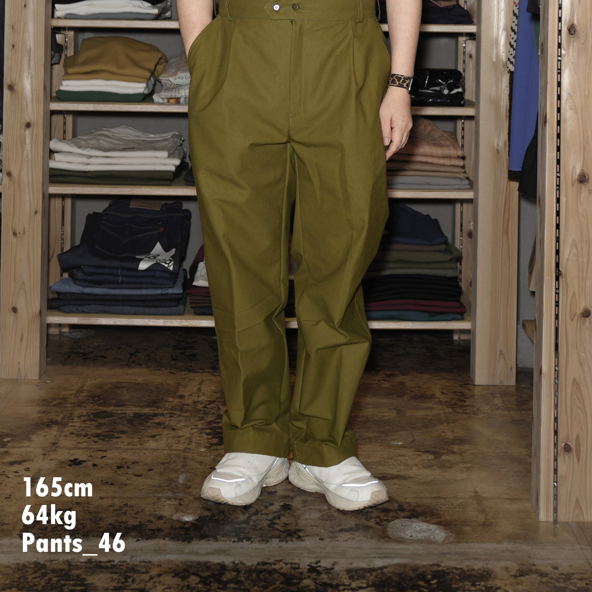 ve2024ss01A | PANTALONE LAVORO_Long LIMITED FABRIC | Color:Hungary Military Olive 【VECCHI_ベッチ】