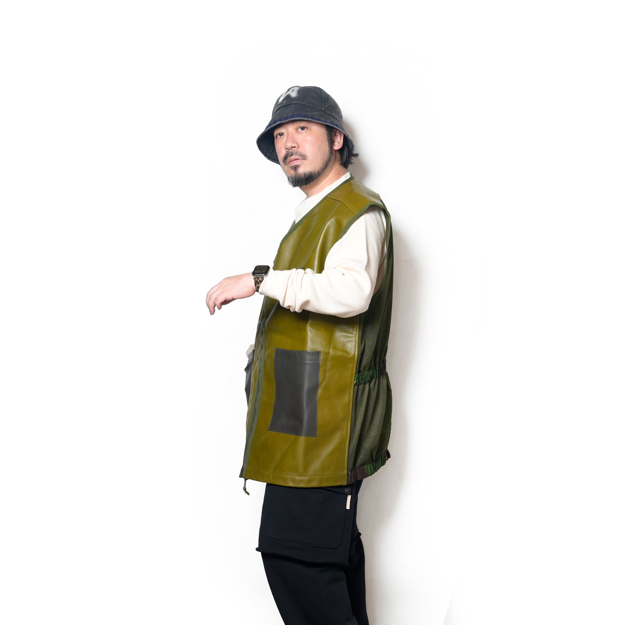JERKIN PROTECTIVE VEST remake | Color:M Green【The NERDYS_ナーディーズ】NFNG-VT01