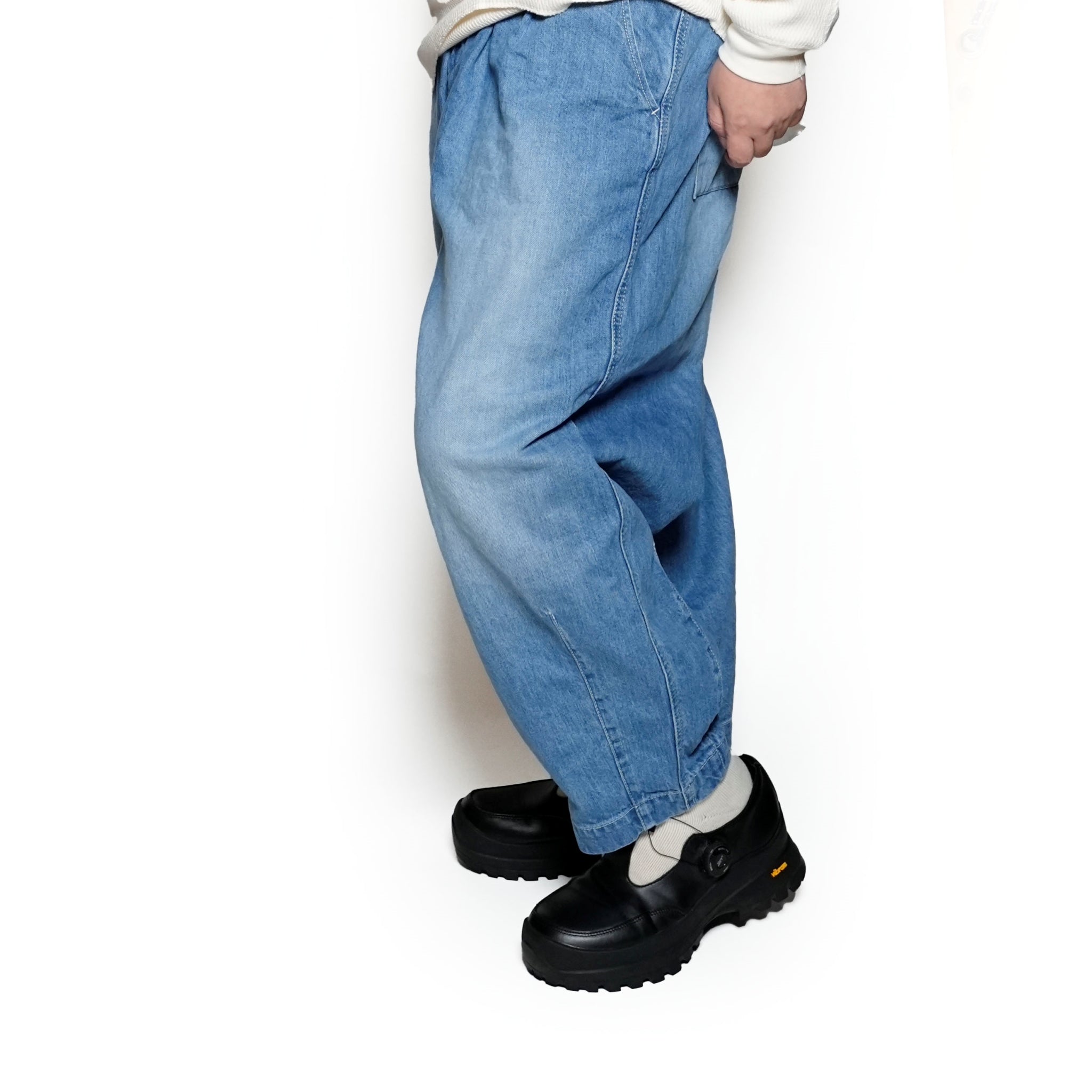 VG-PT-425_Indigo | VGW Type-2 wide denim pants | Indigo【VIRGOwearworks_ヴァルゴウェアワークス】 【VIRGOwearworks×女神織DENIMES】)