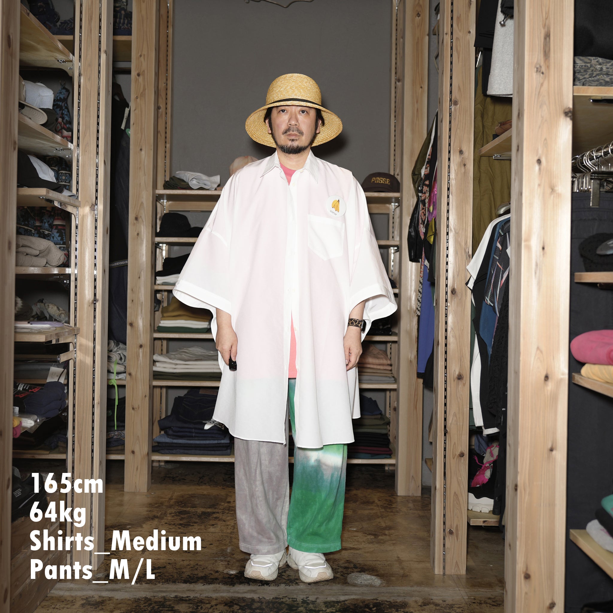 No:NV24SS-05A | Name:Packable Circle Poncho Shirt | Color:White【NEYVOR_ネイバー】