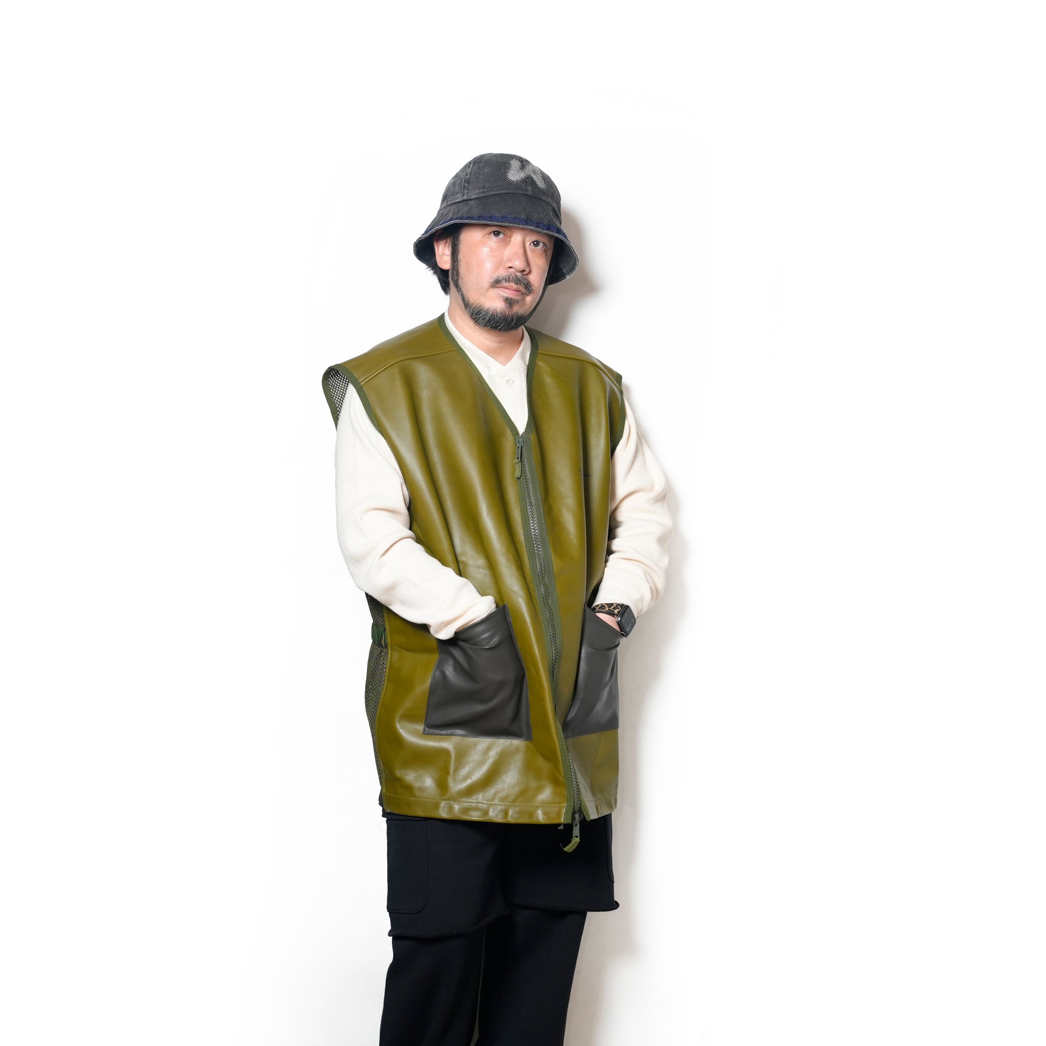 JERKIN PROTECTIVE VEST remake | Color:M Green【The NERDYS_ナーディーズ】NFNG-VT01