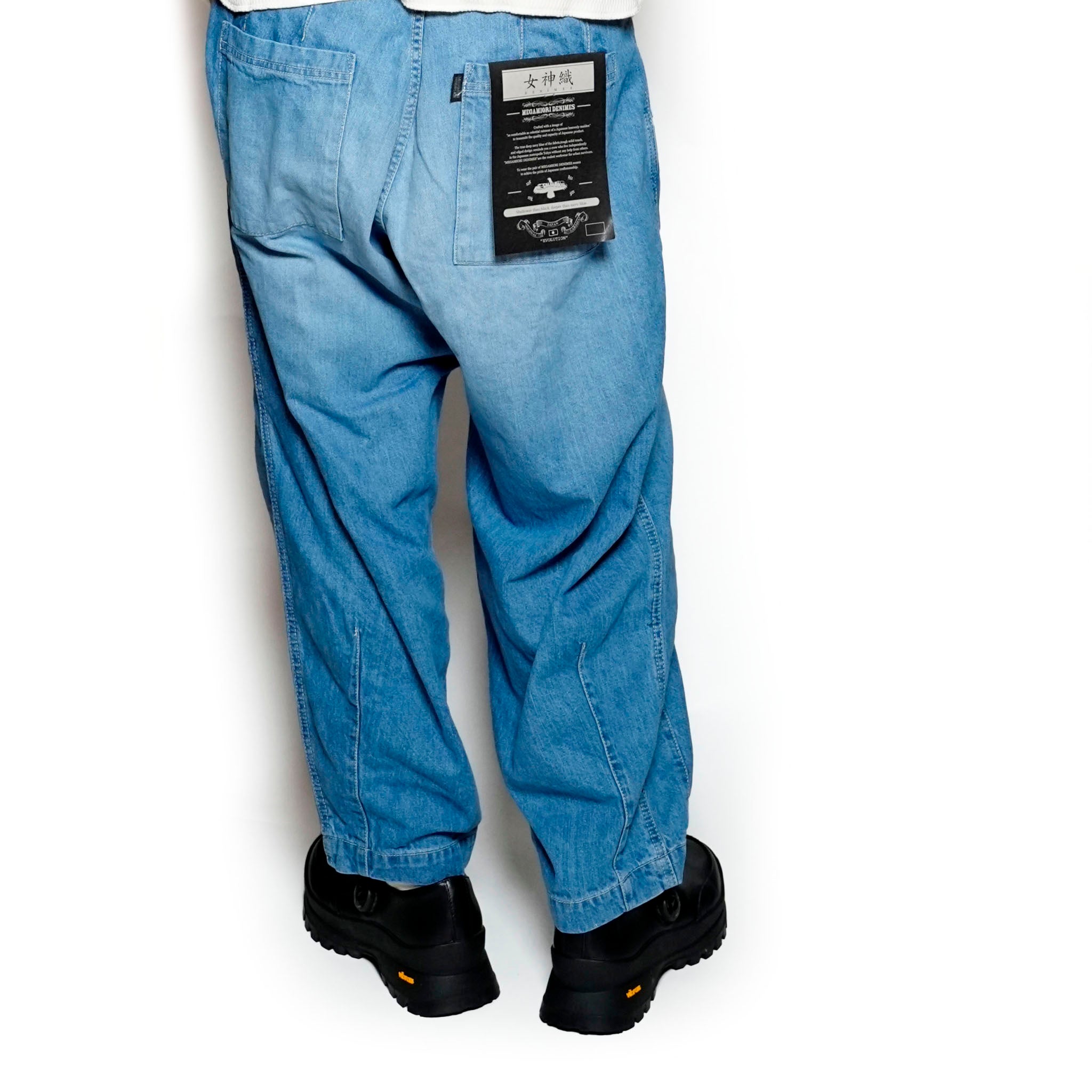 VG-PT-425_Indigo | VGW Type-2 wide denim pants |  Indigo【VIRGOwearworks_ヴァルゴウェアワークス】 【VIRGOwearworks×女神織DENIMES】) - 2(31inch)