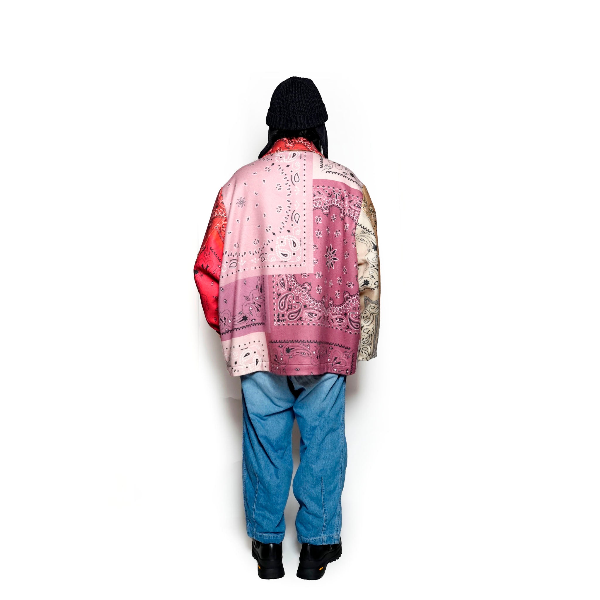 G63103A_MT.RD  | BANDANA FLEECE JACKET-MT.RD 【GORT_ゴート】