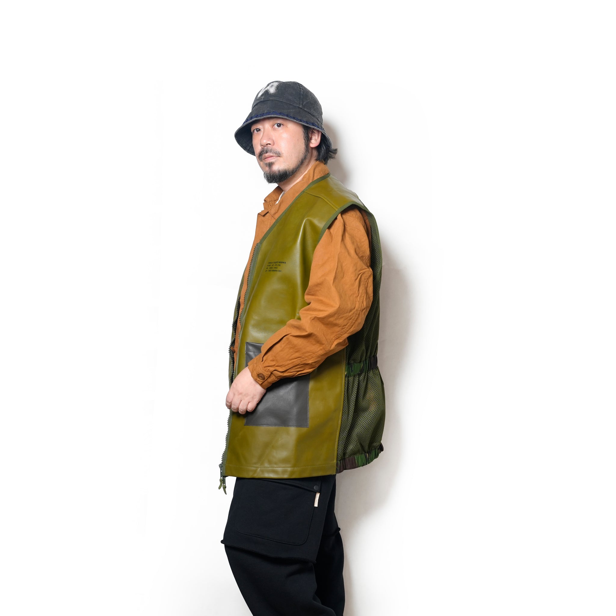 JERKIN PROTECTIVE VEST remake | Color:M Green【The NERDYS_ナーディーズ】NFNG-VT01