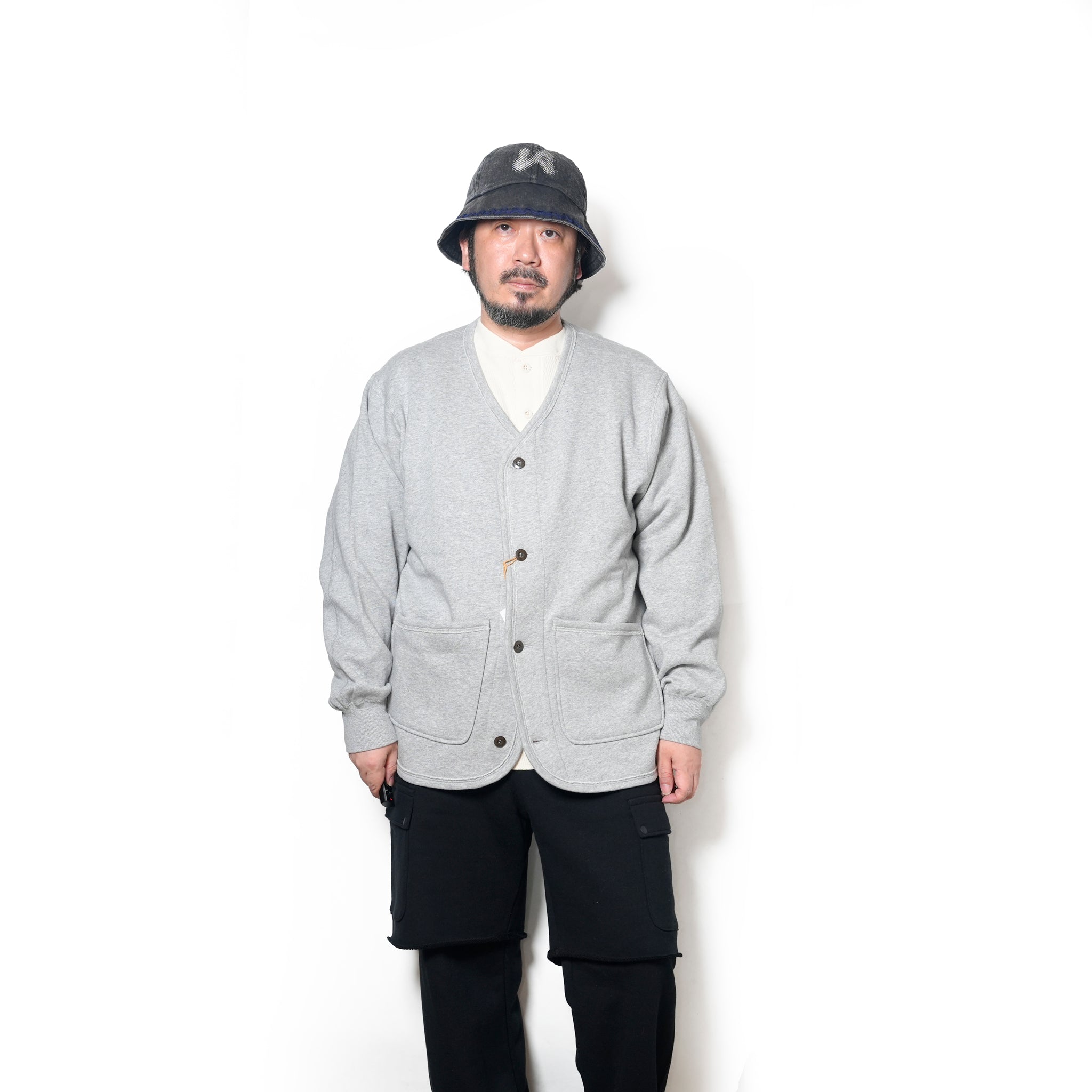 Sweat Cardigan | Color_Gray | No_am-2553008_gray【ARMY TWILL_アーミーツイル】