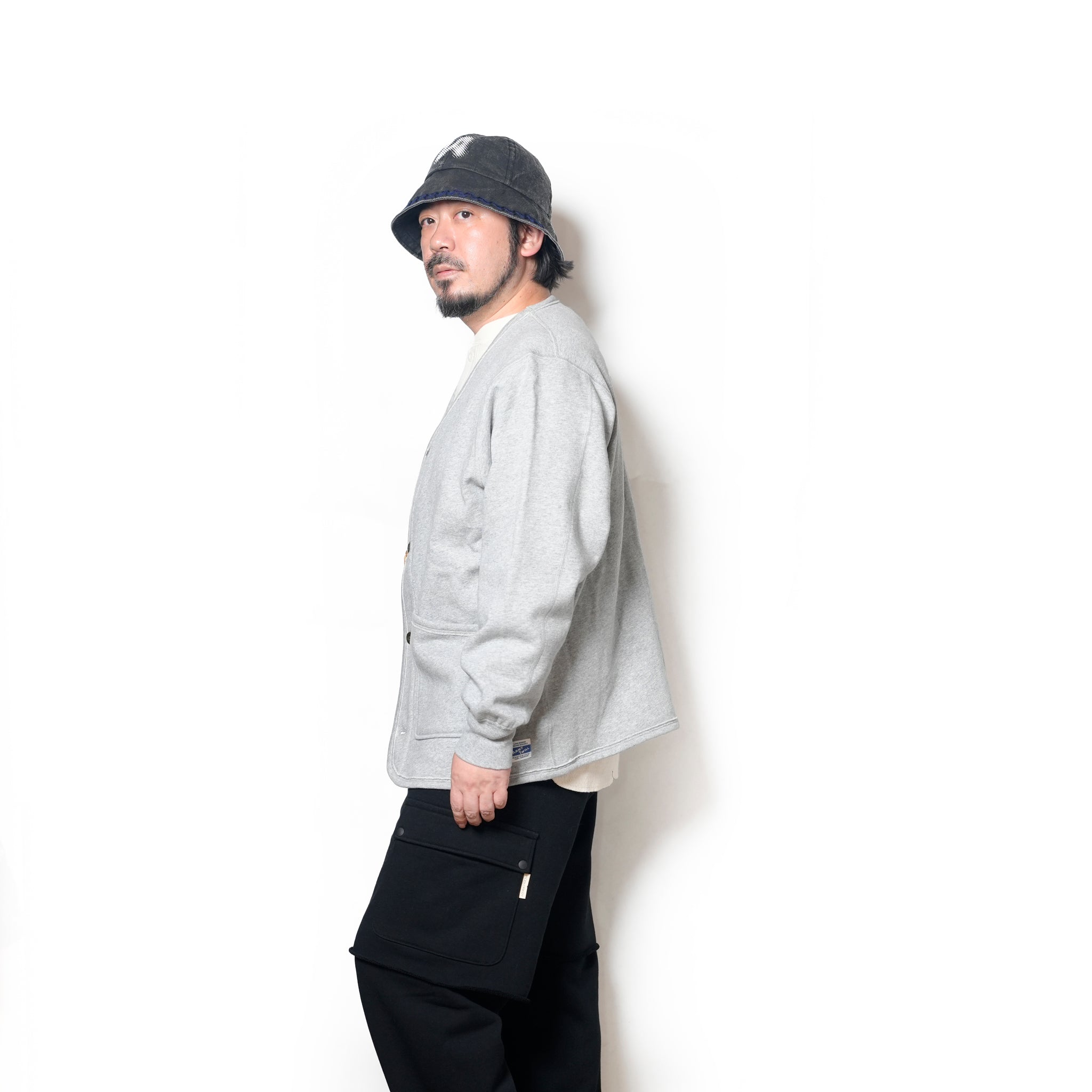 Sweat Cardigan | Color_Gray | No_am-2553008_gray【ARMY TWILL_アーミーツイル】