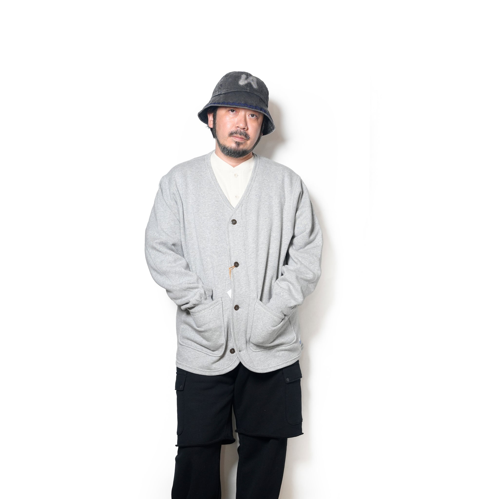 Sweat Cardigan | Color_Gray | No_am-2553008_gray【ARMY TWILL_アーミーツイル】