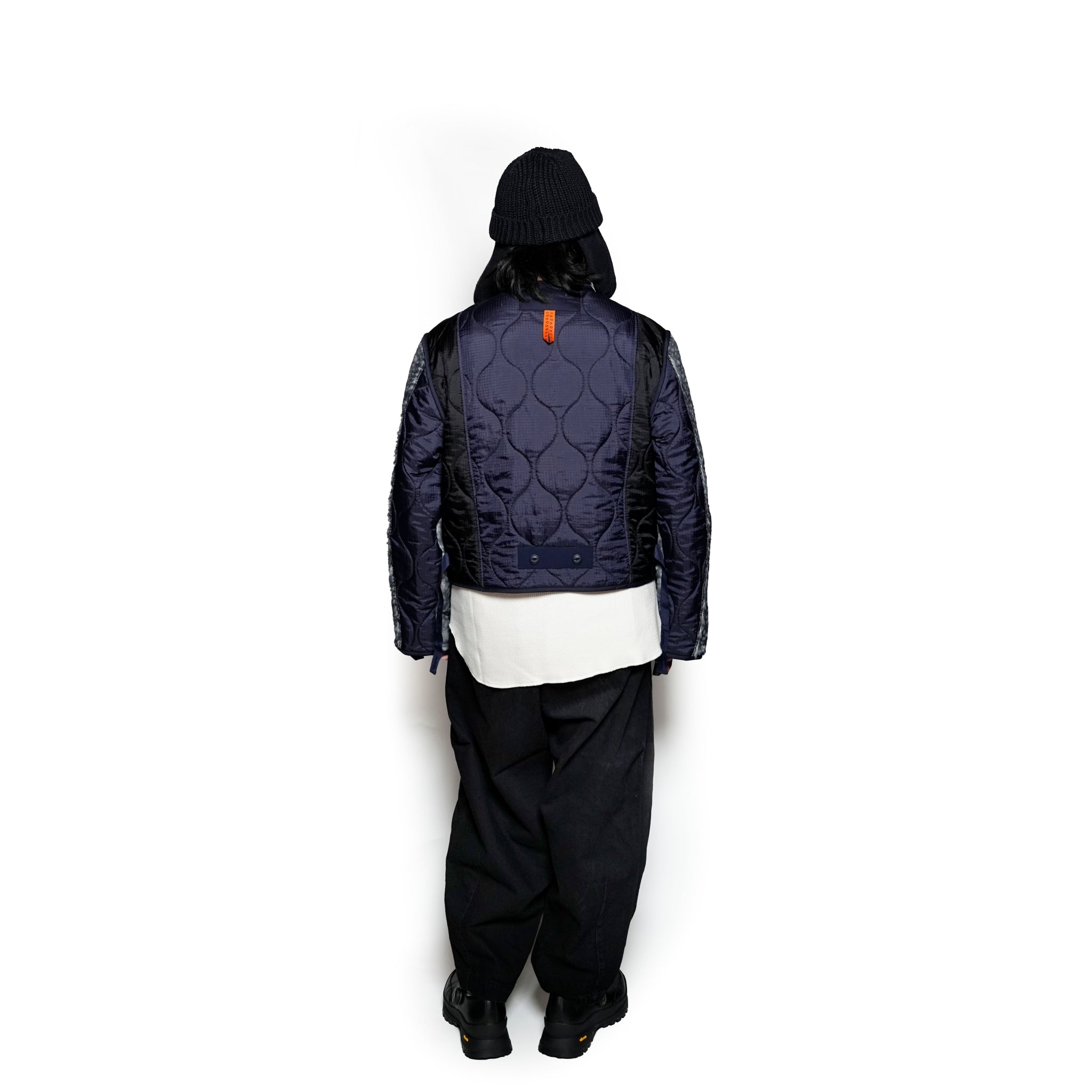 G63104_NV | PADDING SHORT LINER JACKET-NV【GORT_ゴート】