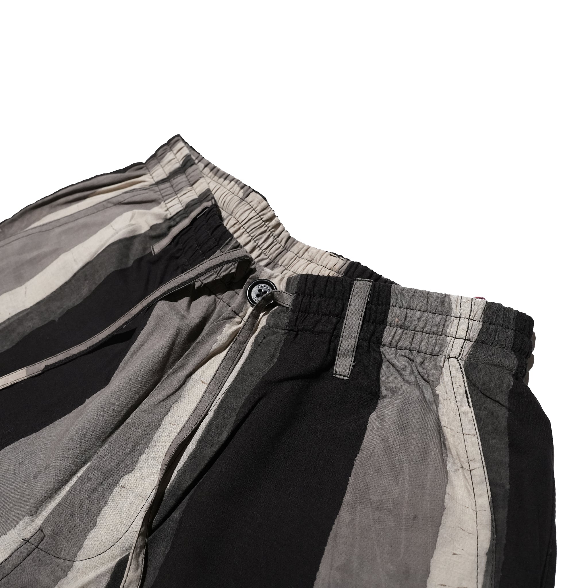 LISBOA_bp119 | RELAXED FIT ELASTIC WAIST.DRAWSTRING TROUSERS. | Color:Bp119 Charcoal【KARDO_カルド】