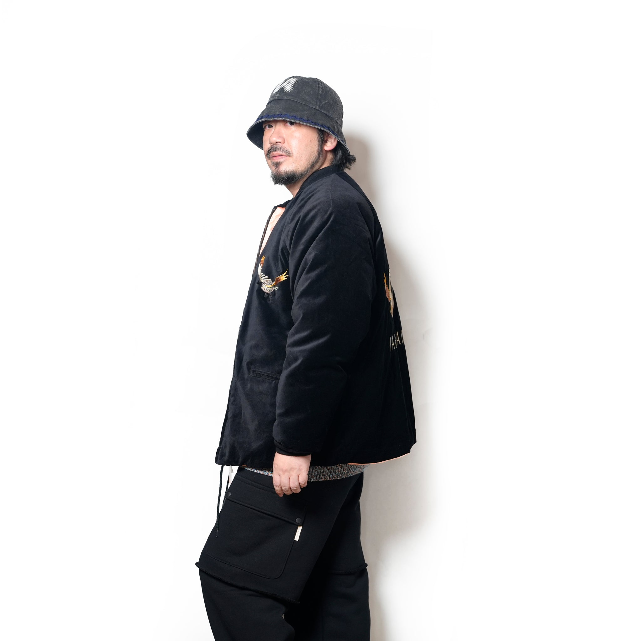 SOUVENIR GOOSE BAY JACKET | Color_Black Velour/Thermolite | No_tl25f001_black velour/thermolite【THRIFTY LOOK_スリフティールック】