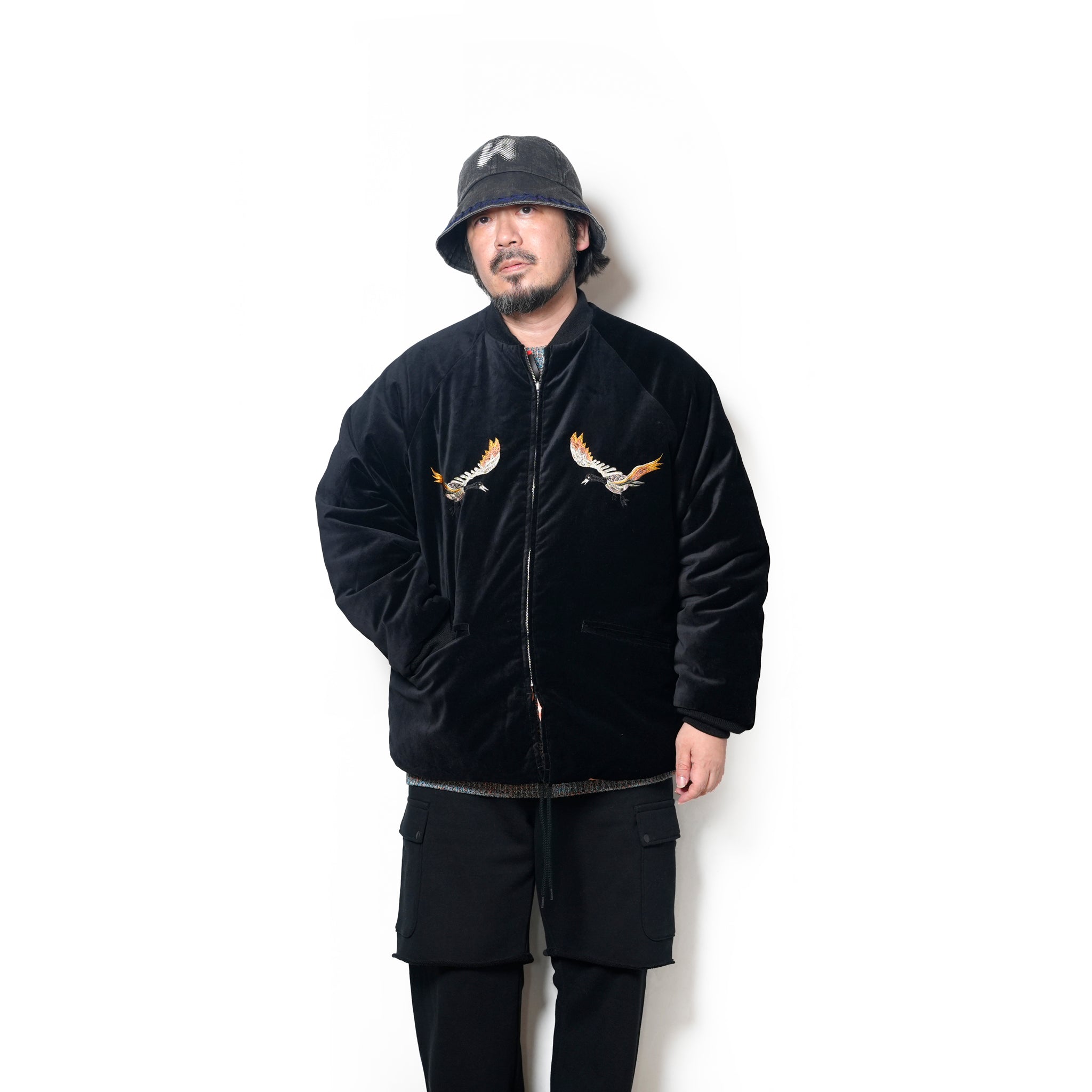 SOUVENIR GOOSE BAY JACKET | Color_Black Velour/Thermolite | No_tl25f001_black velour/thermolite【THRIFTY LOOK_スリフティールック】