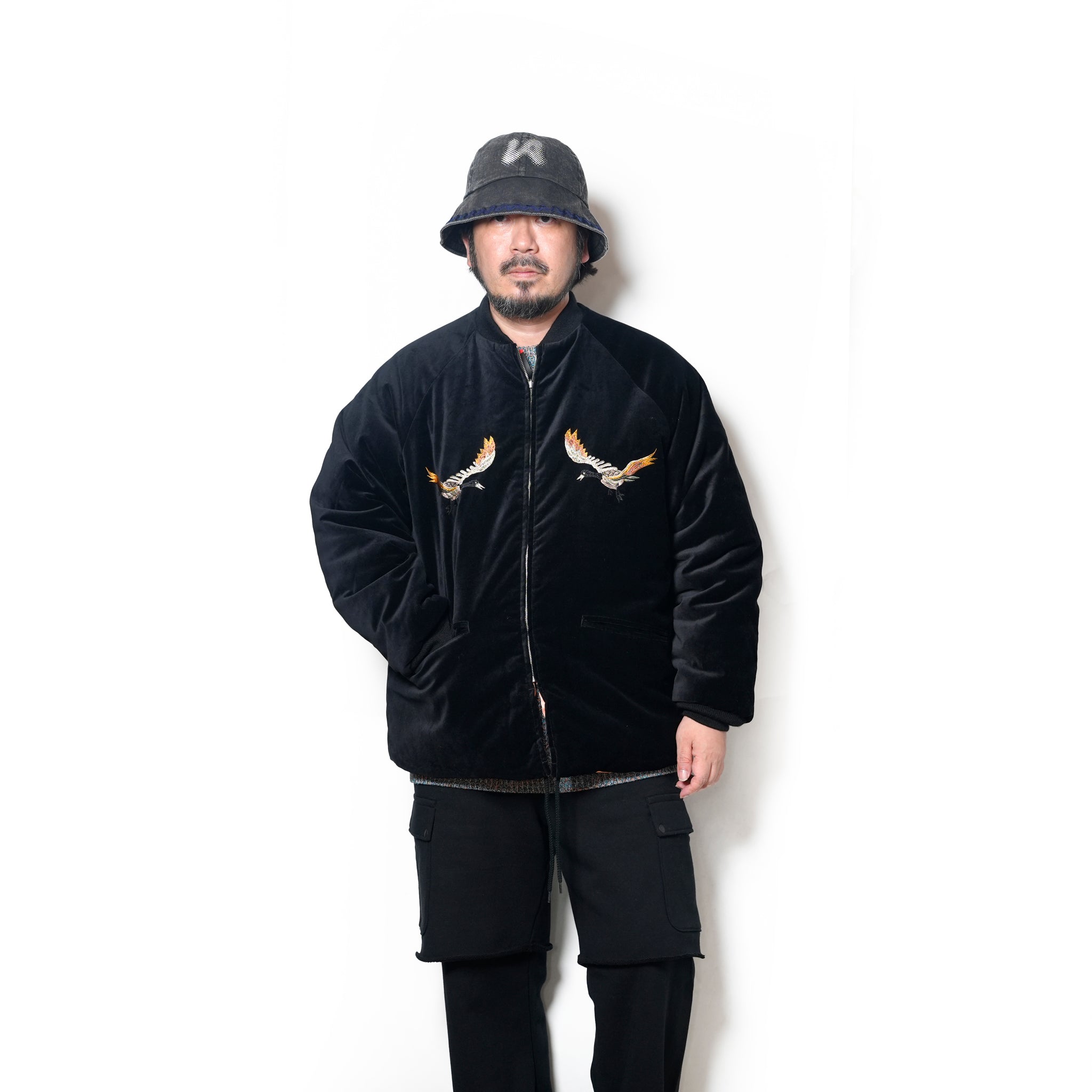 SOUVENIR GOOSE BAY JACKET | Color_Black Velour/Thermolite | No_tl25f001_black velour/thermolite【THRIFTY LOOK_スリフティールック】