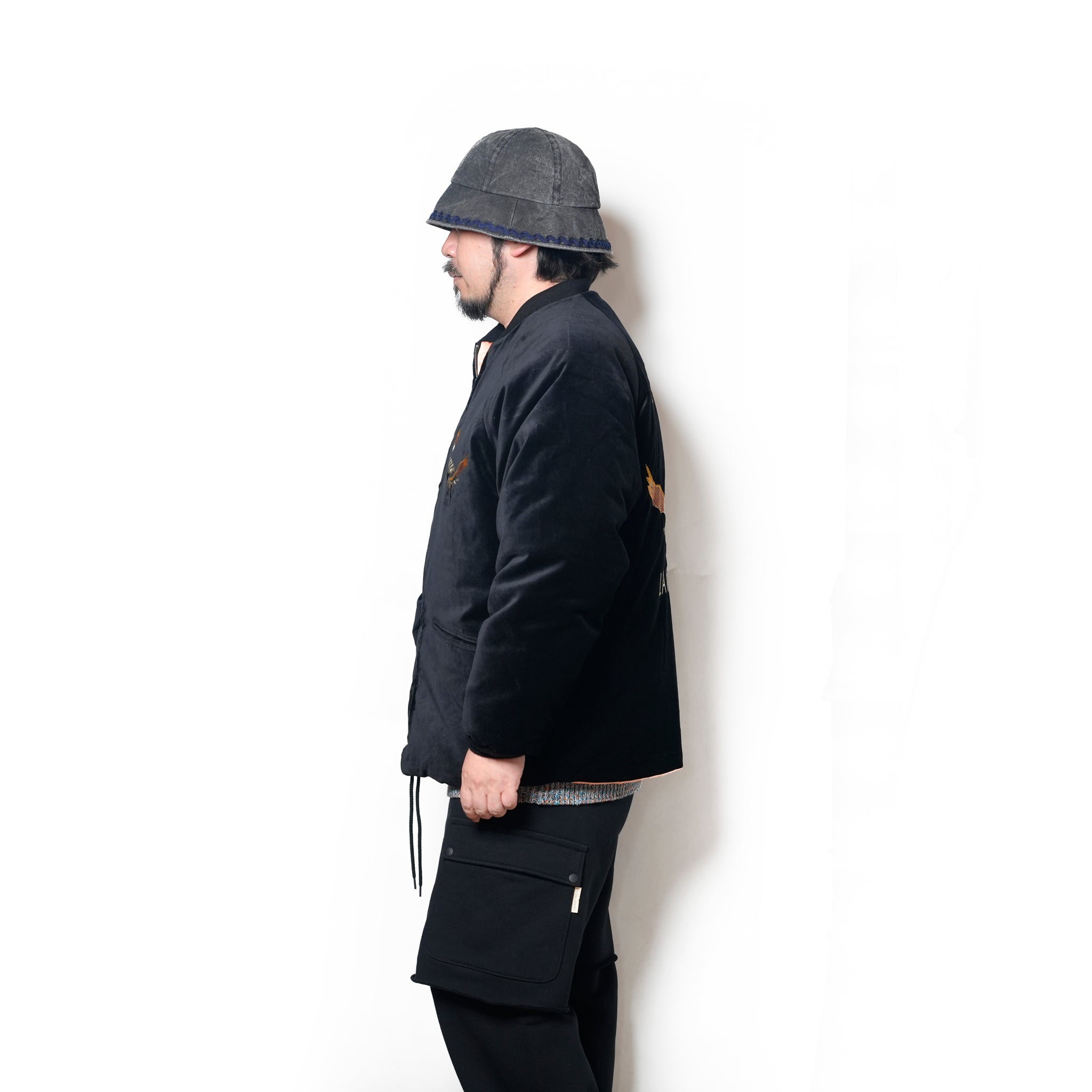 SOUVENIR GOOSE BAY JACKET | Color_Black Velour/Thermolite | No_tl25f001_black velour/thermolite【THRIFTY LOOK_スリフティールック】