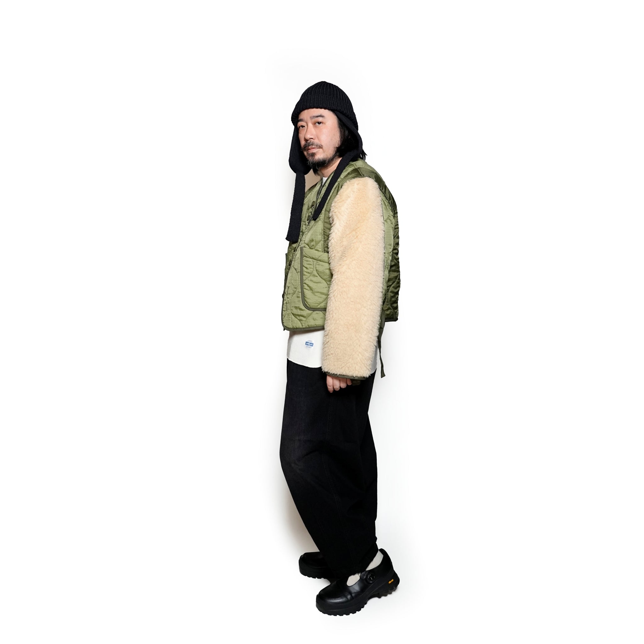 G63104_KH | PADDING SHORT LINER JACKET-KH【GORT_ゴート】