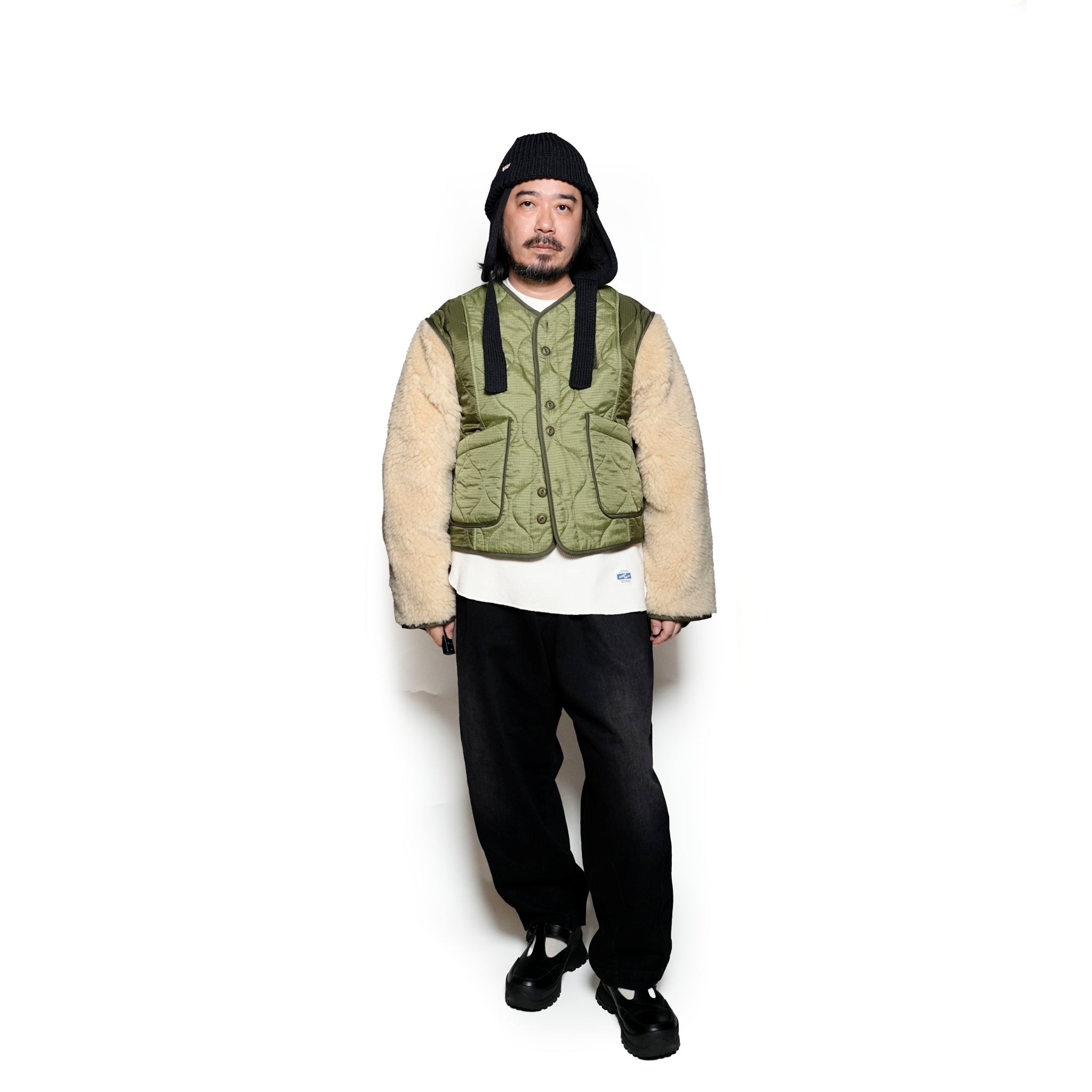 G63104_KH | PADDING SHORT LINER JACKET-KH【GORT_ゴート】