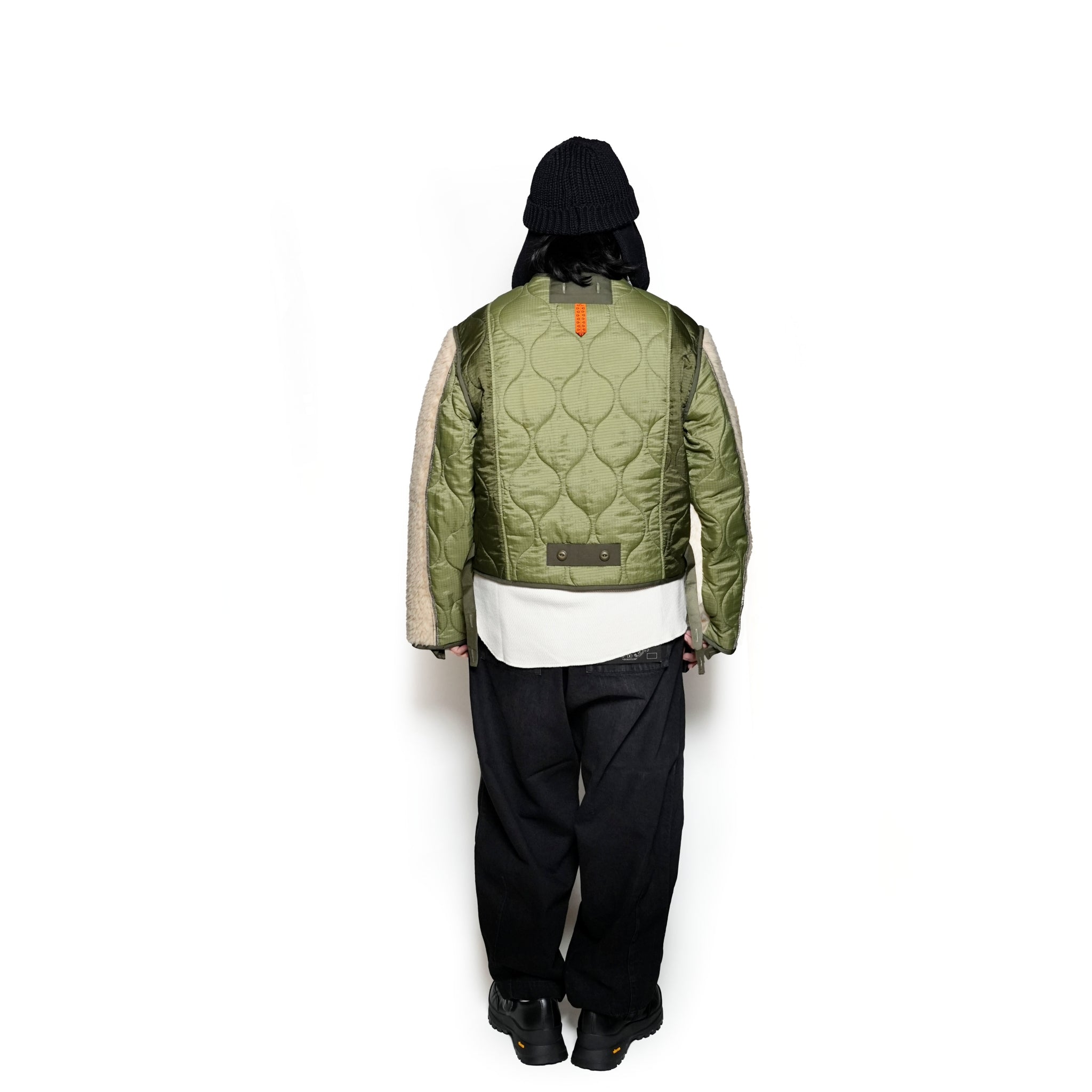 G63104_KH | PADDING SHORT LINER JACKET-KH【GORT_ゴート】