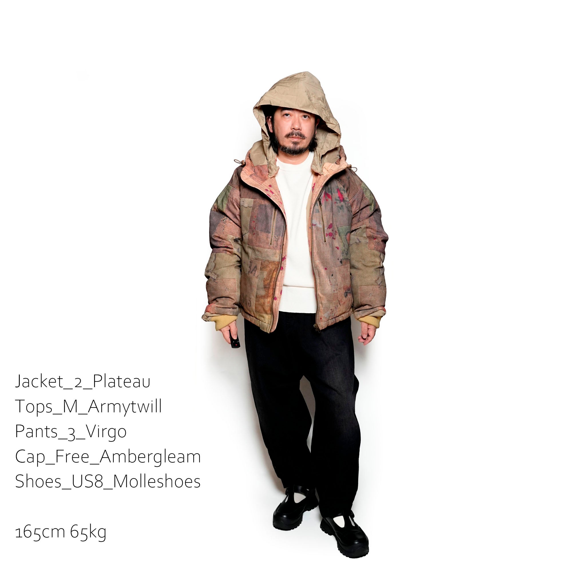 Pla24awj10_Digital print | Digital print puffer | Color:Digital Print【PLATEAU STUDIO_プラトー スタジオ】