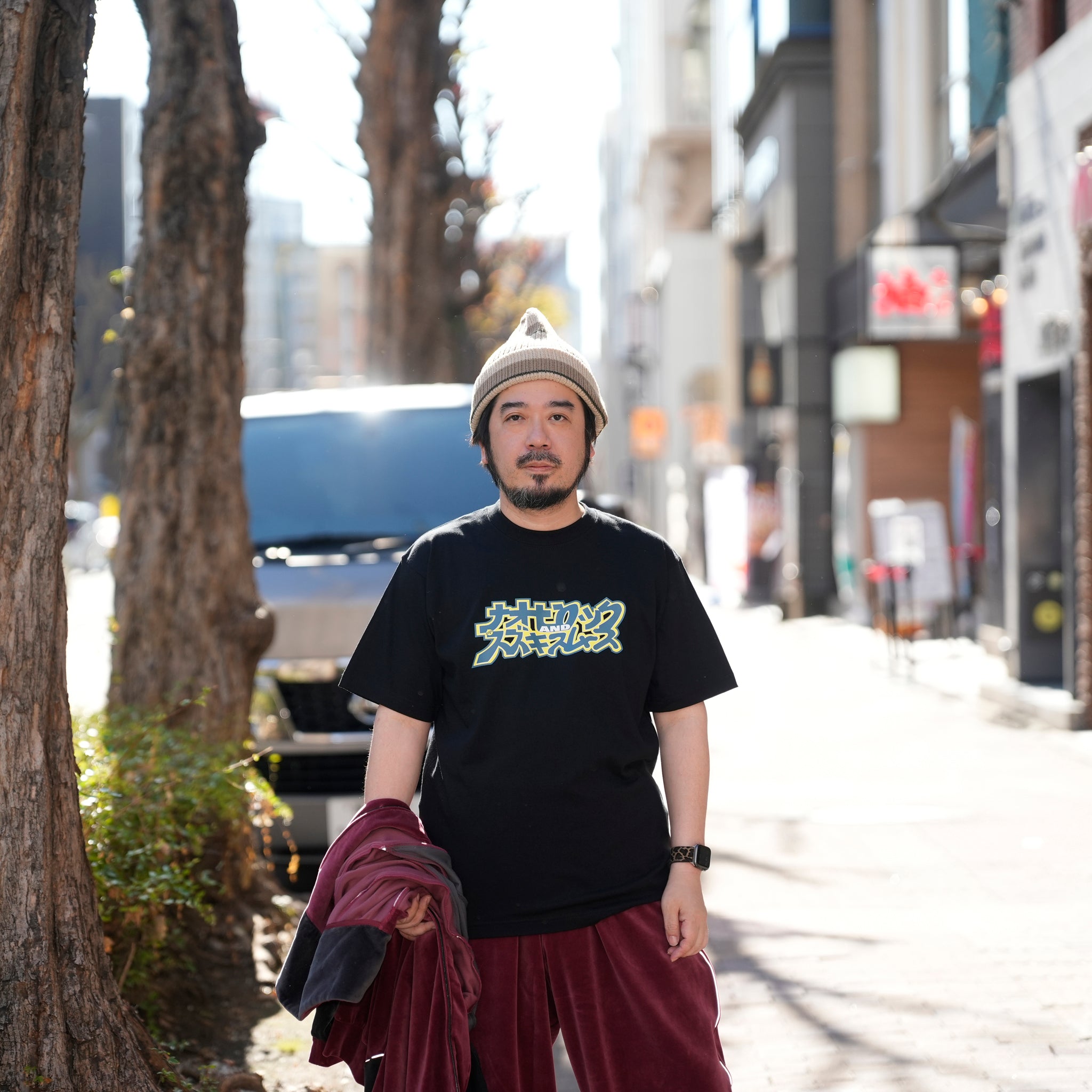 SAMUEL NAOHIROCK & SUZUKISMOOTH TEE | Color:White/Black | 【SAMUEL_サミュエル】 【ネコポス選択可能】